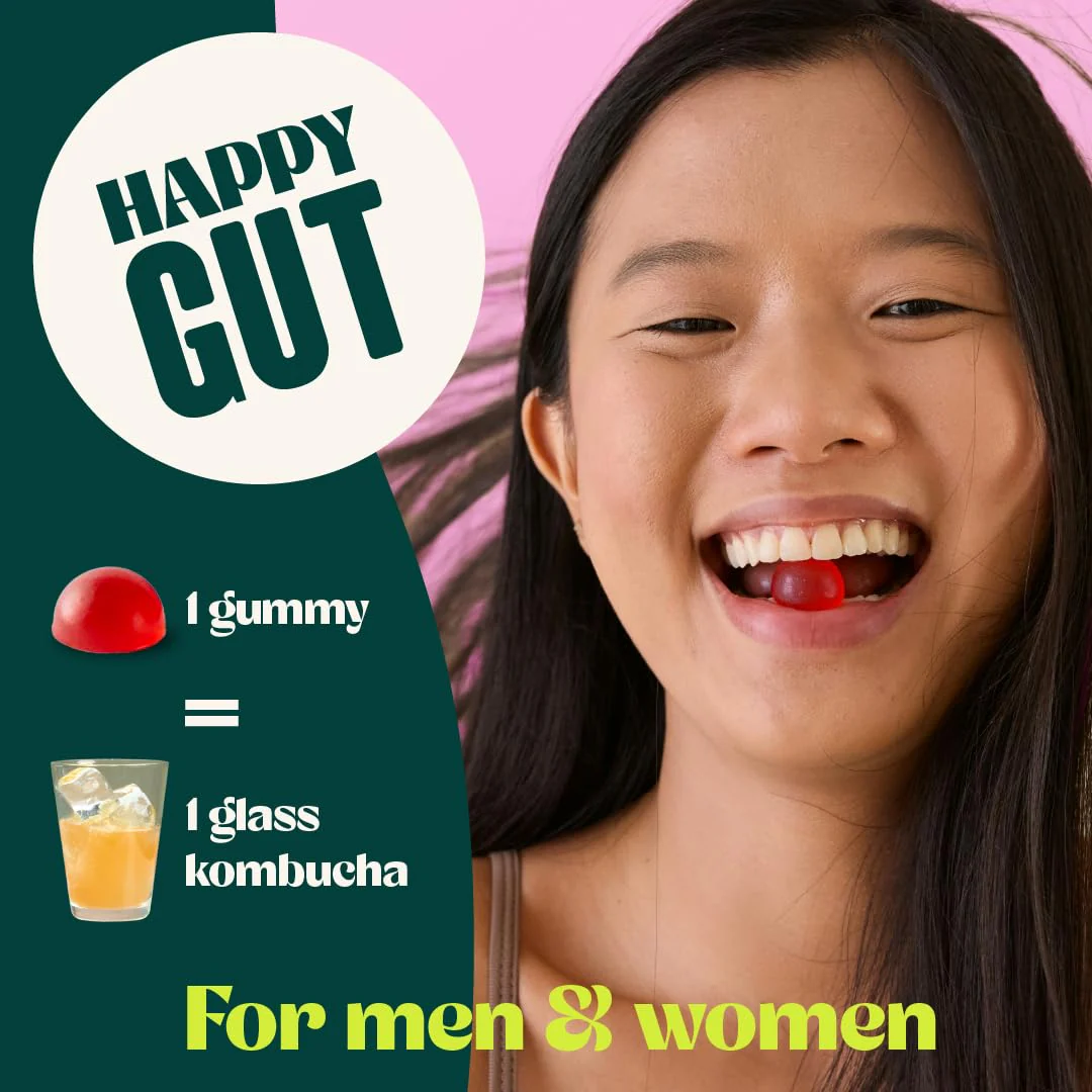 BoochBod Probiotic Kombucha Gummies – Gut Health, Prebiotics & Probiotics - Image 6