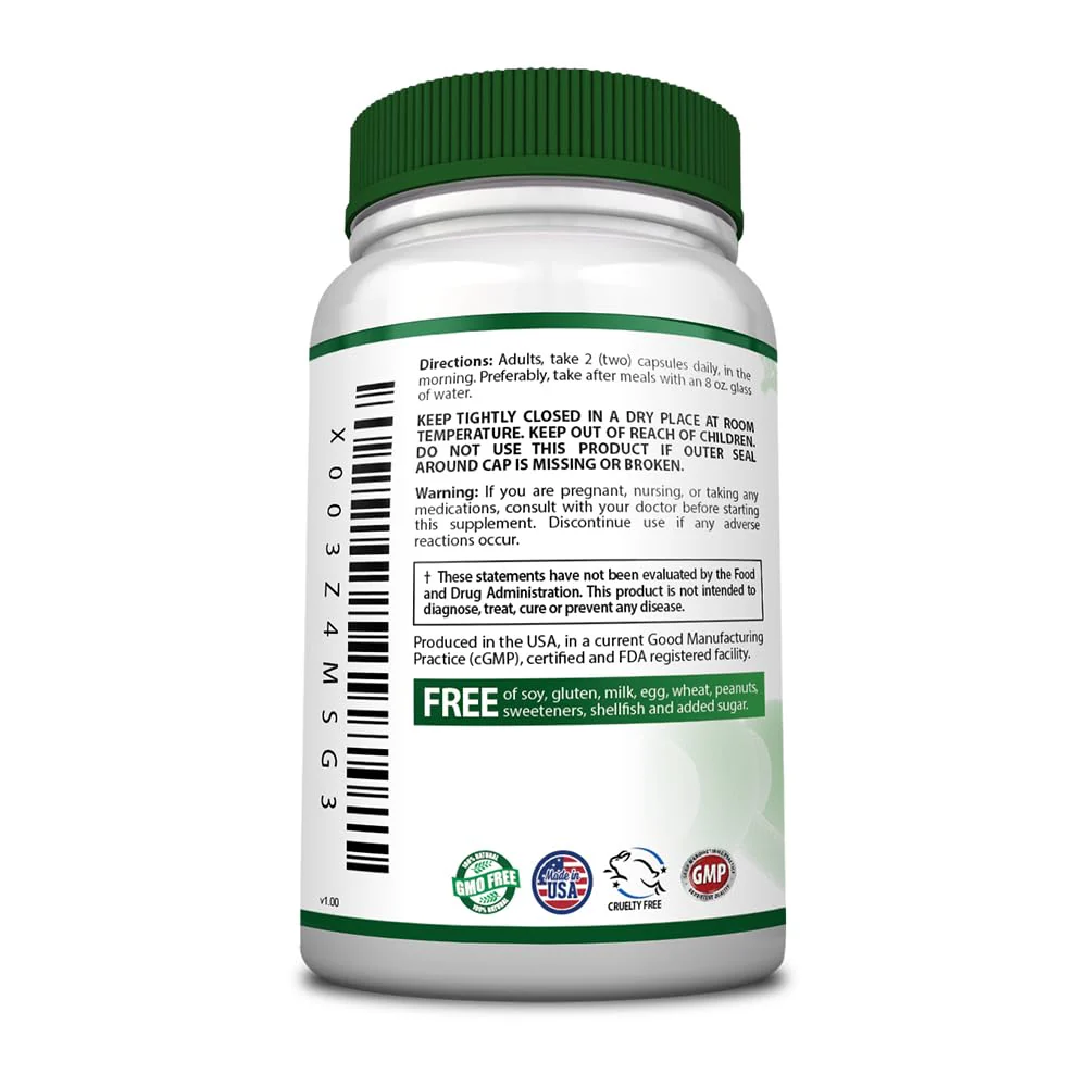 Bowel Calm: Ginger, Turmeric, Boswellia, BioPerine - One Month Supply - Non-GMO - Image 2