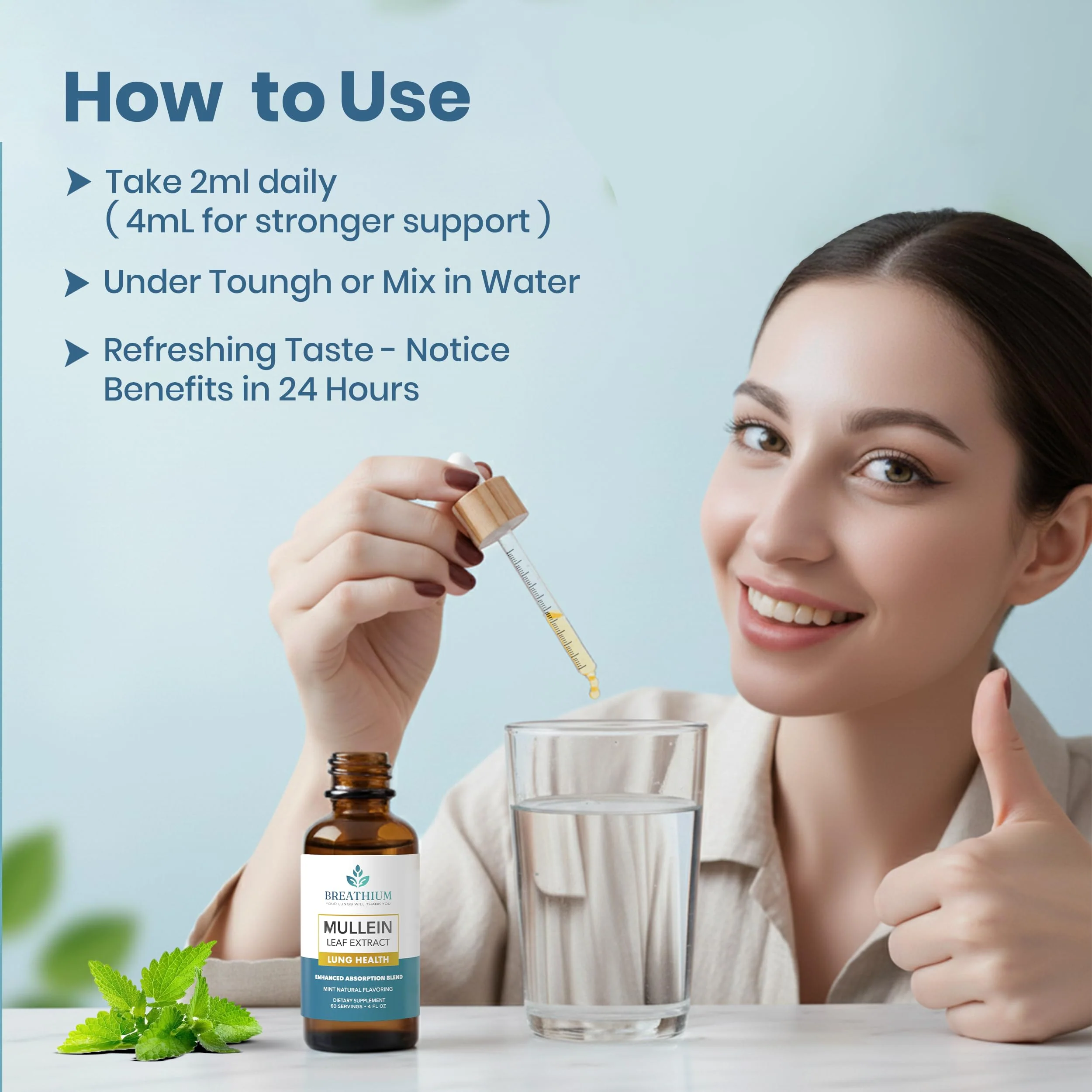 Breathium 4-in-1 Mullein Drops for Lungs & Gut Health – Liposomal Extract - Image 7