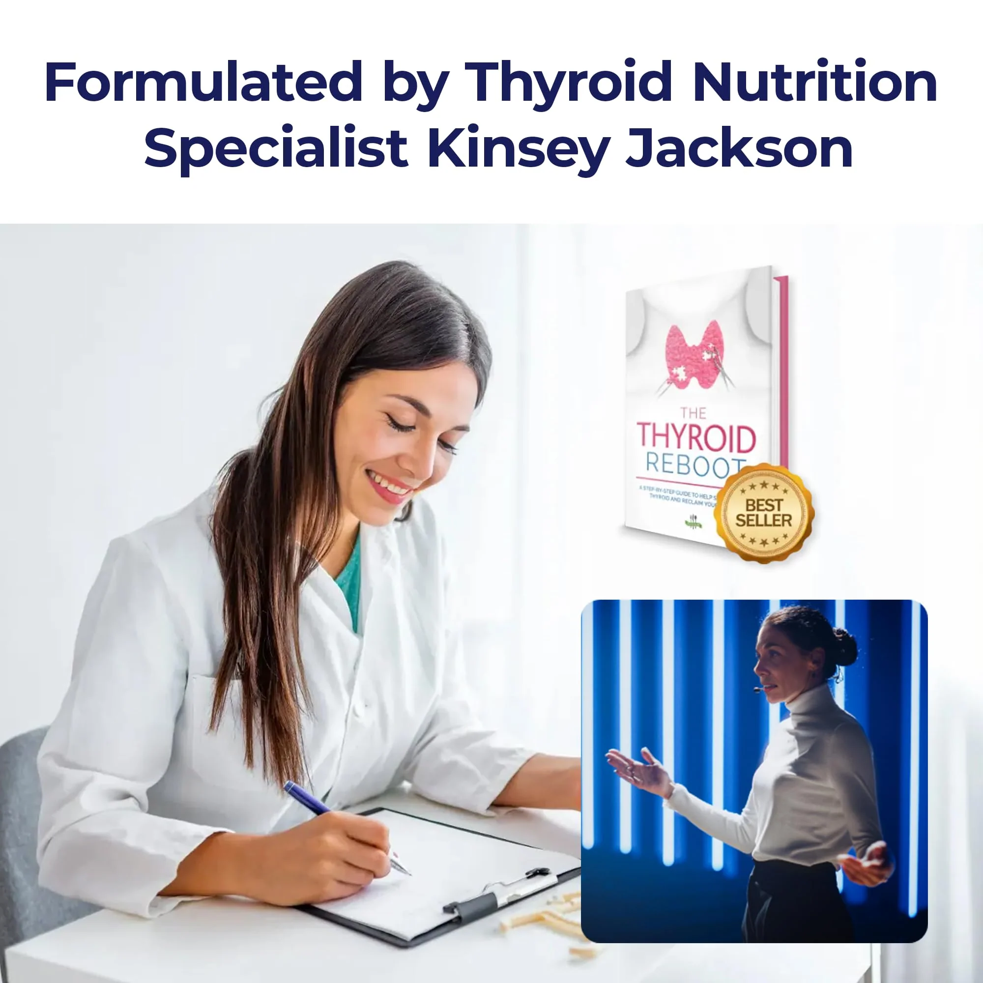 Bright Naturals Thyroid Renew – Women’s Thyroid Support with Zinc, Selenium, Copper, Ashwagandha & L-Tyrosine (60 Capsules) - Image 2