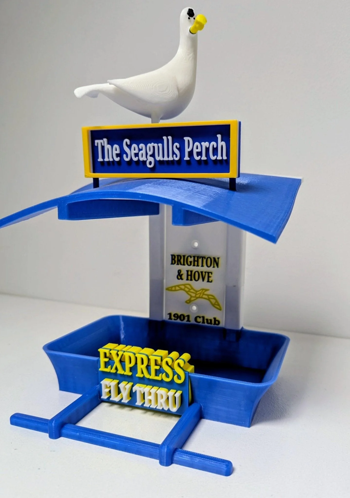 Brighton and Hove Garden Bird Feeding Station -  Garden Decor and Wild Bird Food Feeder  Gift for albion Fan- seagulls supporter present. - Image 3