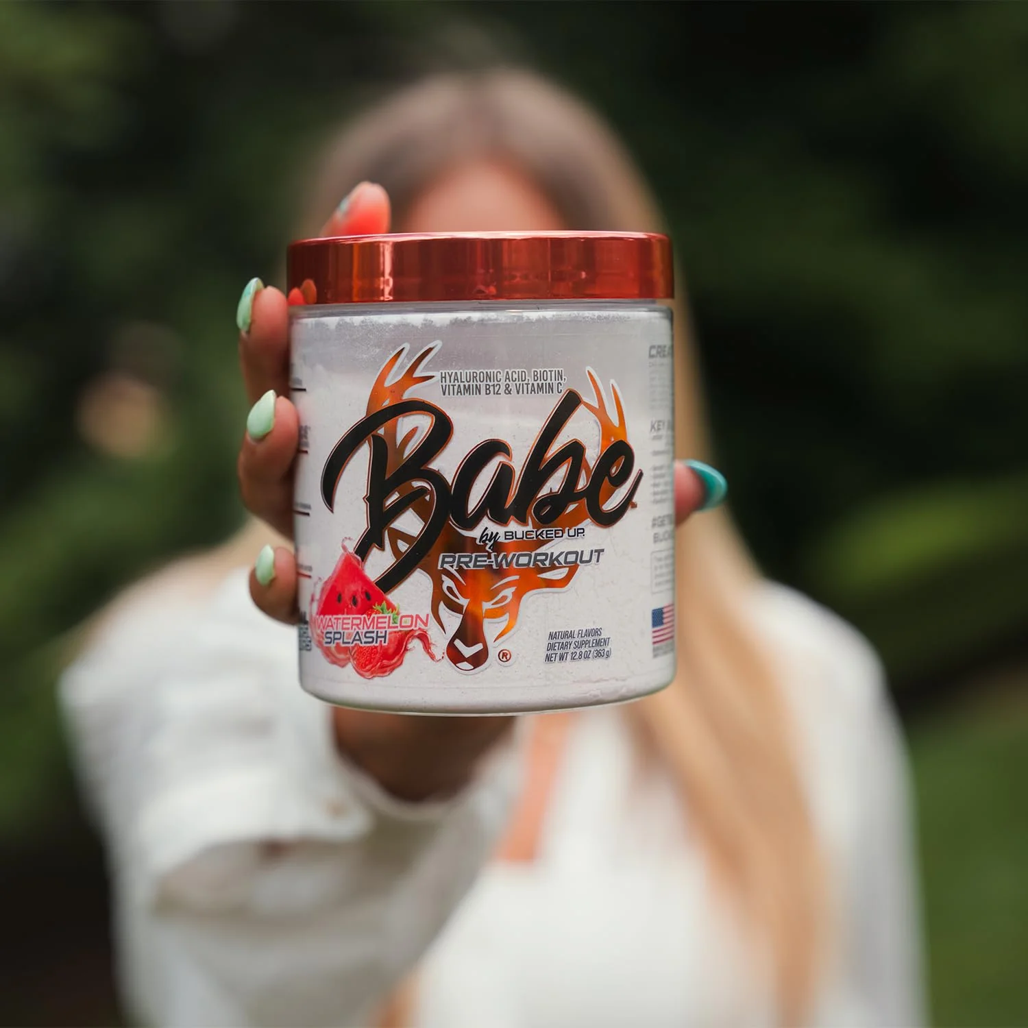 Bucked Up Babe Pre-Workout for Women – Watermelon Splash | 30 Servings | 12.8 oz - Image 6