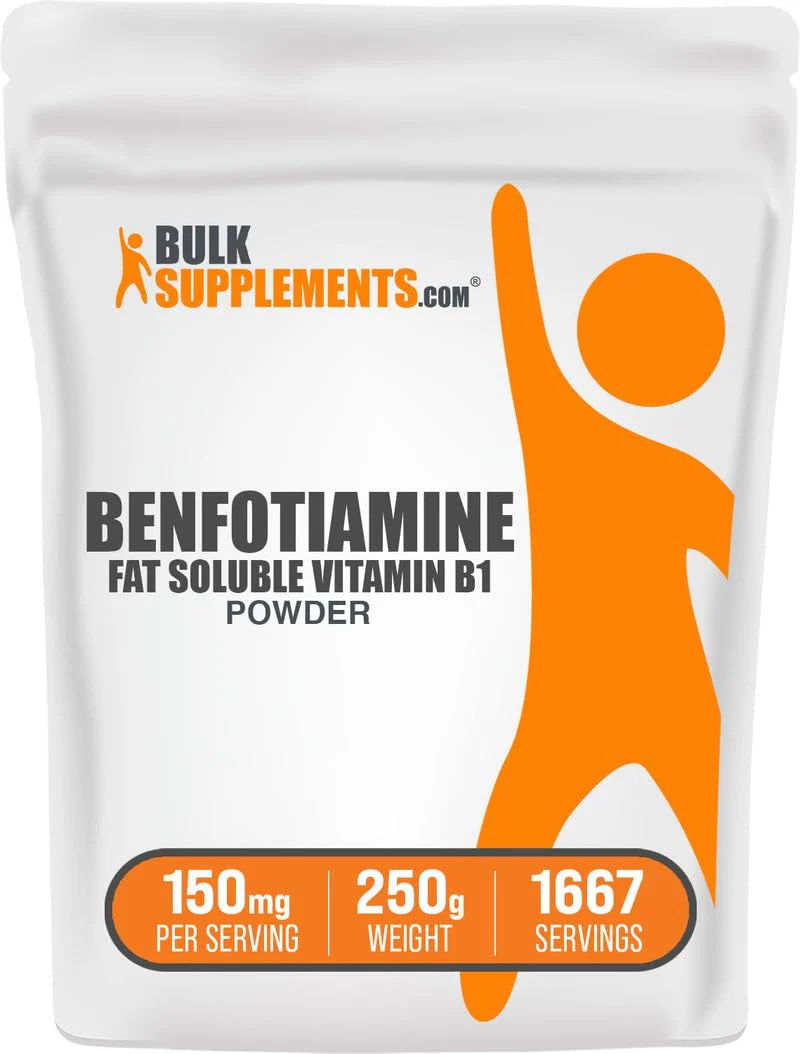 BulkSupplements Benfotiamine Powder – Vitamin B1 (Fat-Soluble), 150 mg/Serving, Gluten Free, 250 g - Image 6