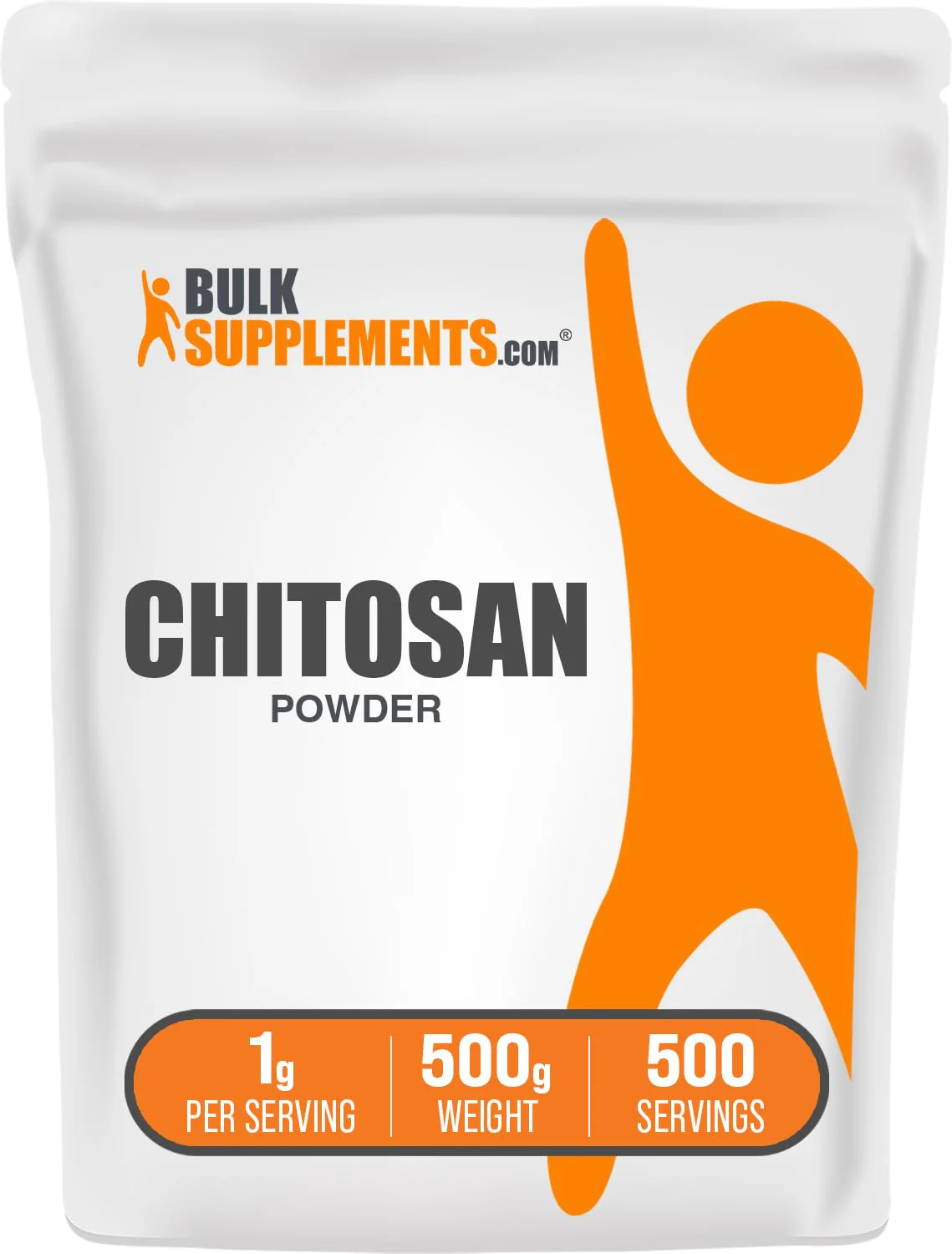 BulkSupplements Chitosan Powder – Gluten Free Fiber Supplement, 1g/Serving, 500g - Image 6
