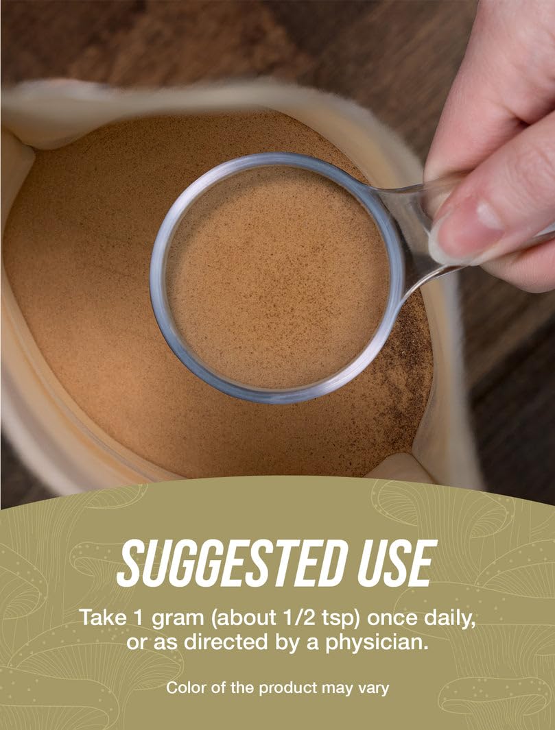 BulkSupplements.com Chaga Mushroom Extract Powder – Gluten Free, 1 g per Serving, 1 kg - Image 4