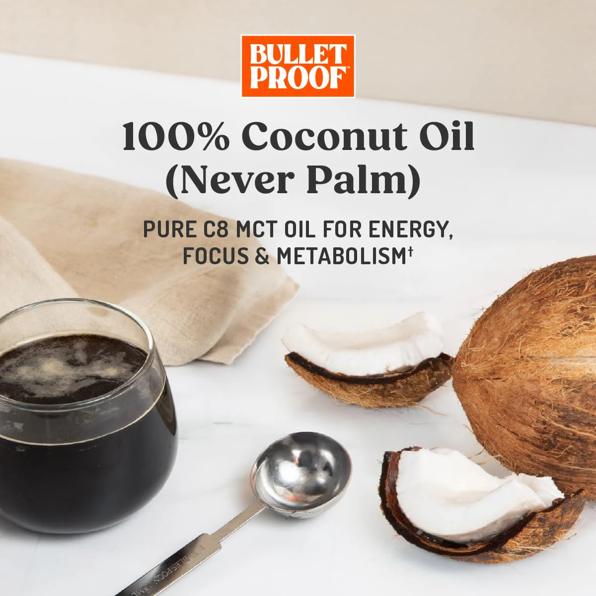 Bulletproof Coconut Brain Octane C8 MCT Oil 2-Pack – Unflavored Keto Energy for Brain & Body - Image 6