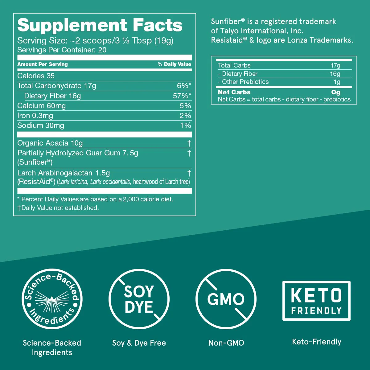 Bulletproof Unflavored Innerfuel Prebiotic Fiber Powder – 13.4 oz, Sugar-Free, Gluten-Free, Gut Health Support - Image 10