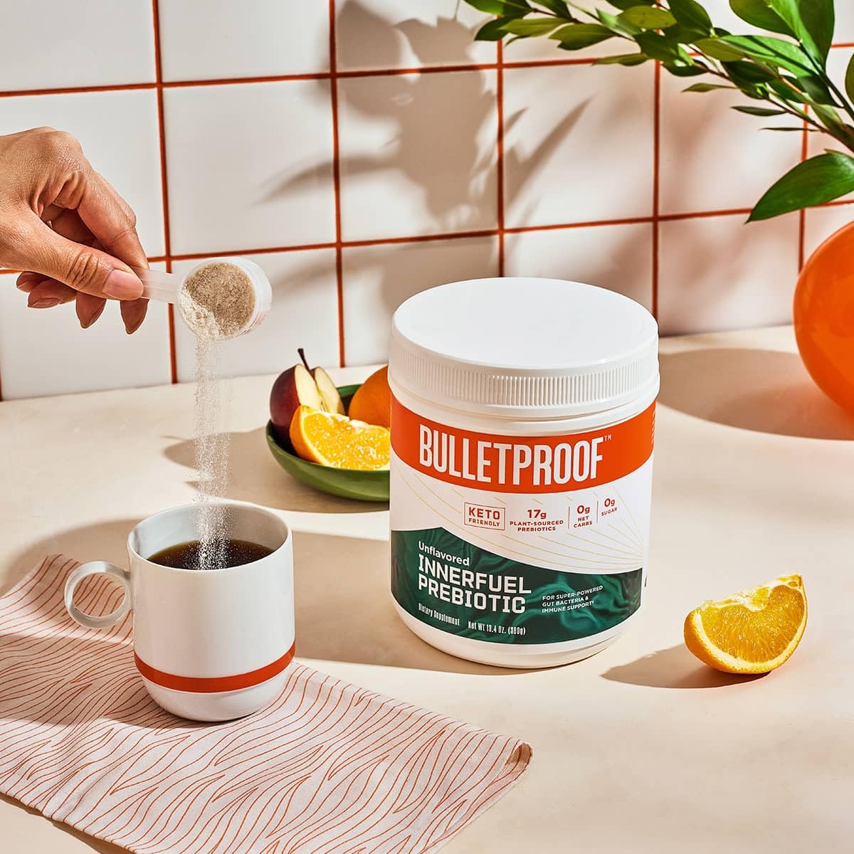 Bulletproof Unflavored Innerfuel Prebiotic Fiber Powder – 13.4 oz, Sugar-Free, Gluten-Free, Gut Health Support - Image 3