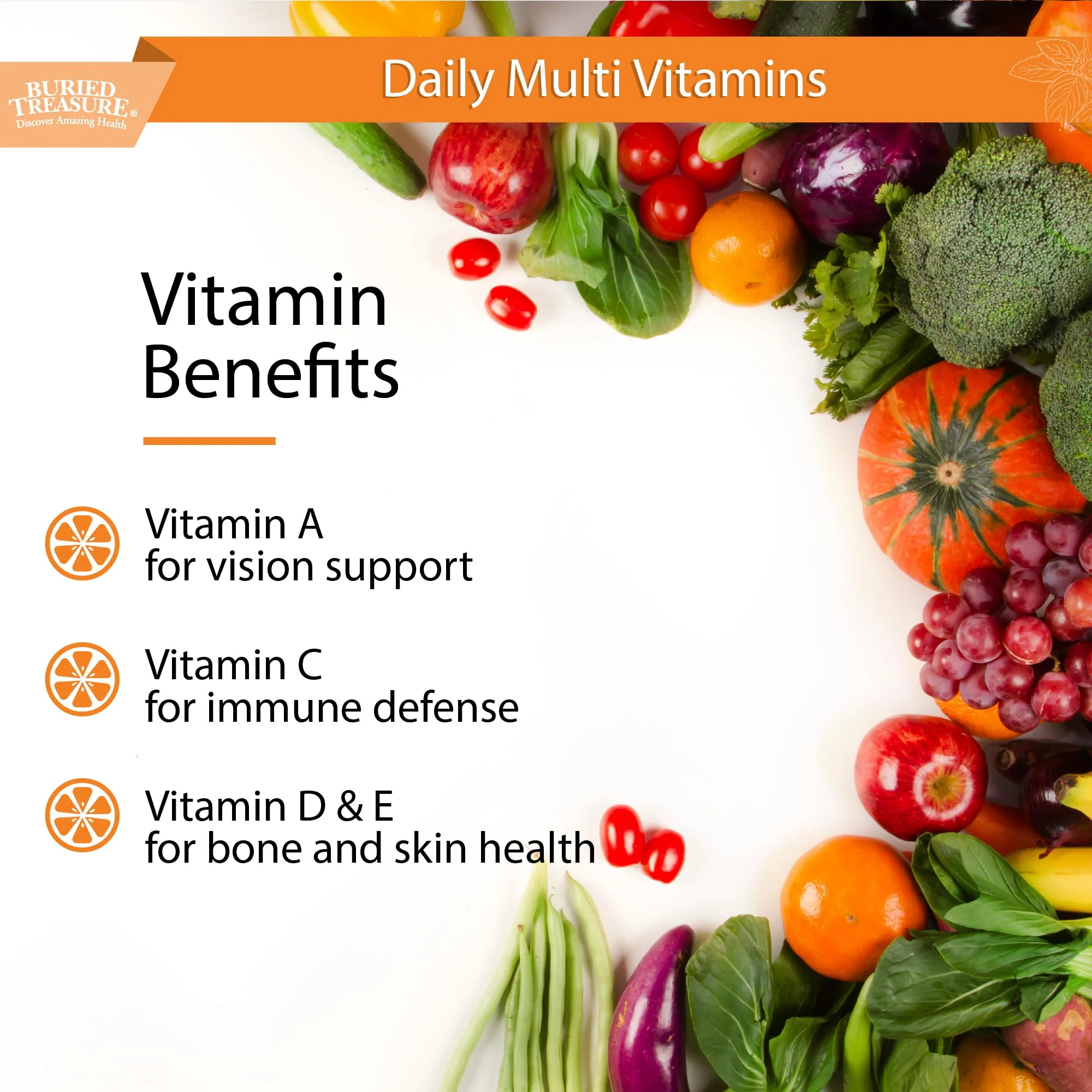 Buried Treasure VM100 Liquid Vitamins & Minerals with Antioxidants – 32 oz (32 Servings) - Image 3