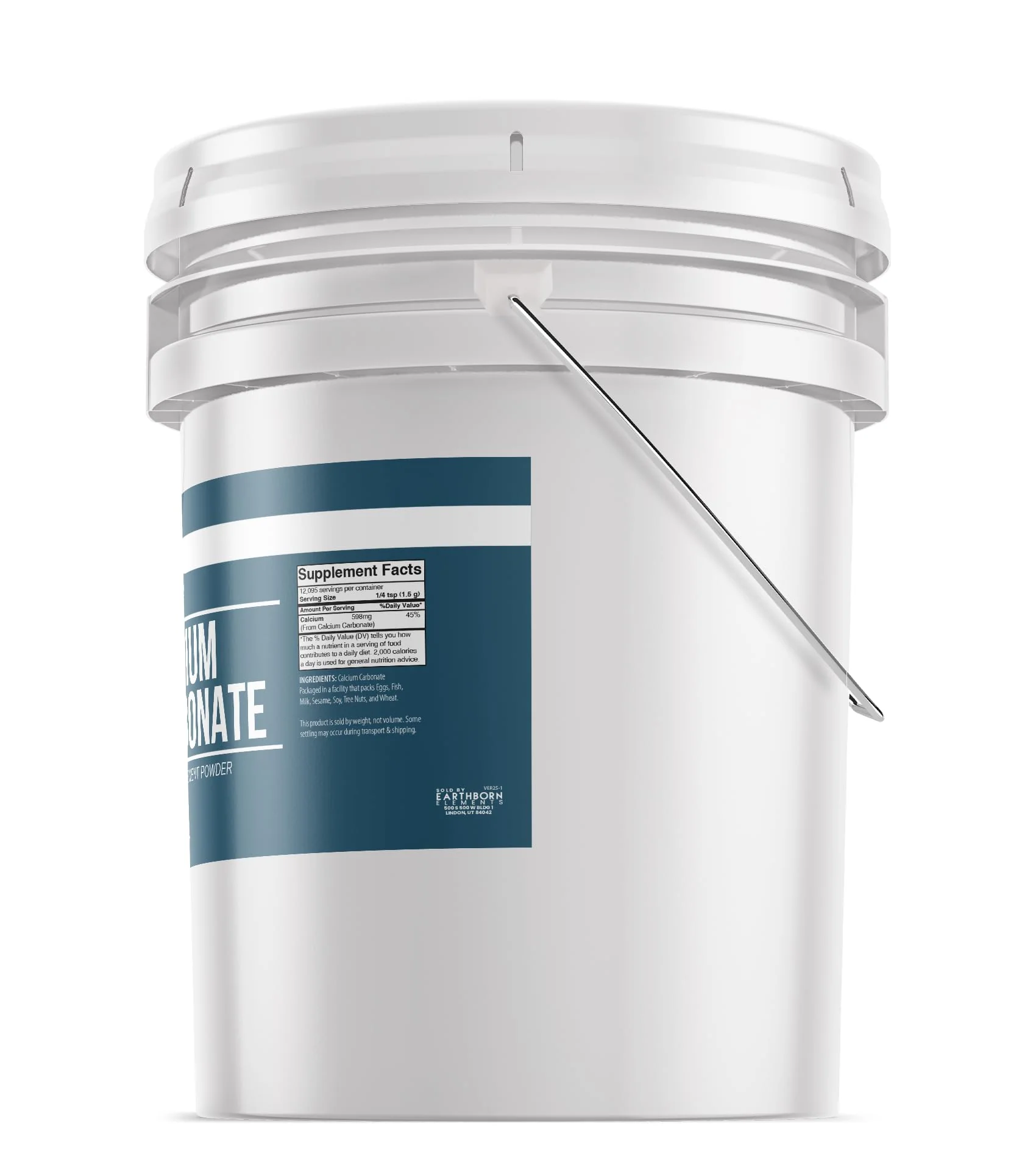 Calcium Carbonate Powder 5 Gallon Bucket | Limestone Powder & Toothpaste Additive (640 Ounce) - Image 3