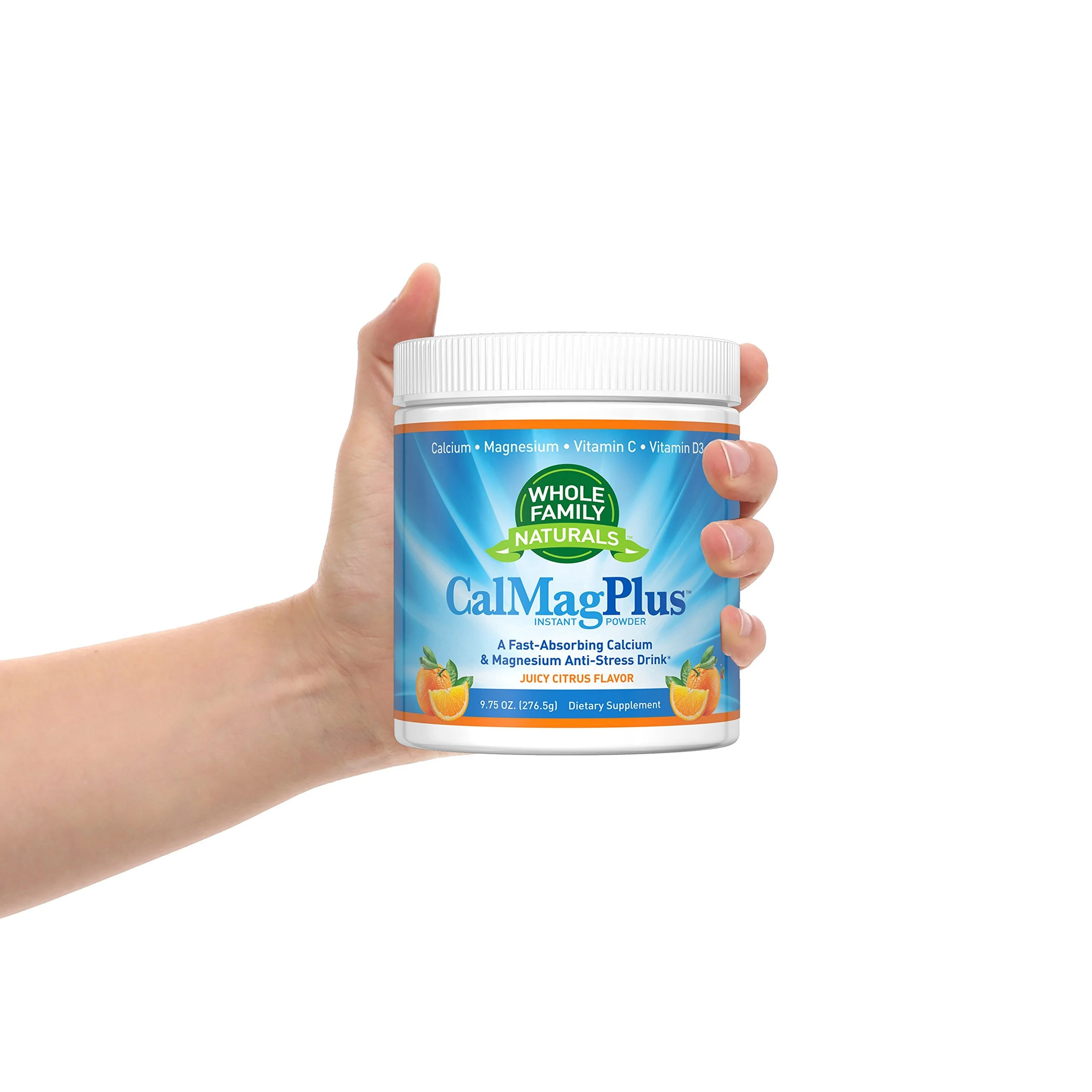 CalMag Plus Calcium Magnesium Powder with Vitamin C & D3 – Gluten Free, Non-GMO, Orange Tangerine Flavor - Image 8