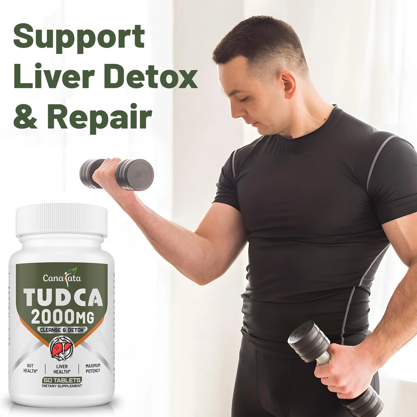 Canarata TUDCA 2000mg – Liver Detox, Bile Salts Support & Liver Health – 60 Day Supply - Image 11