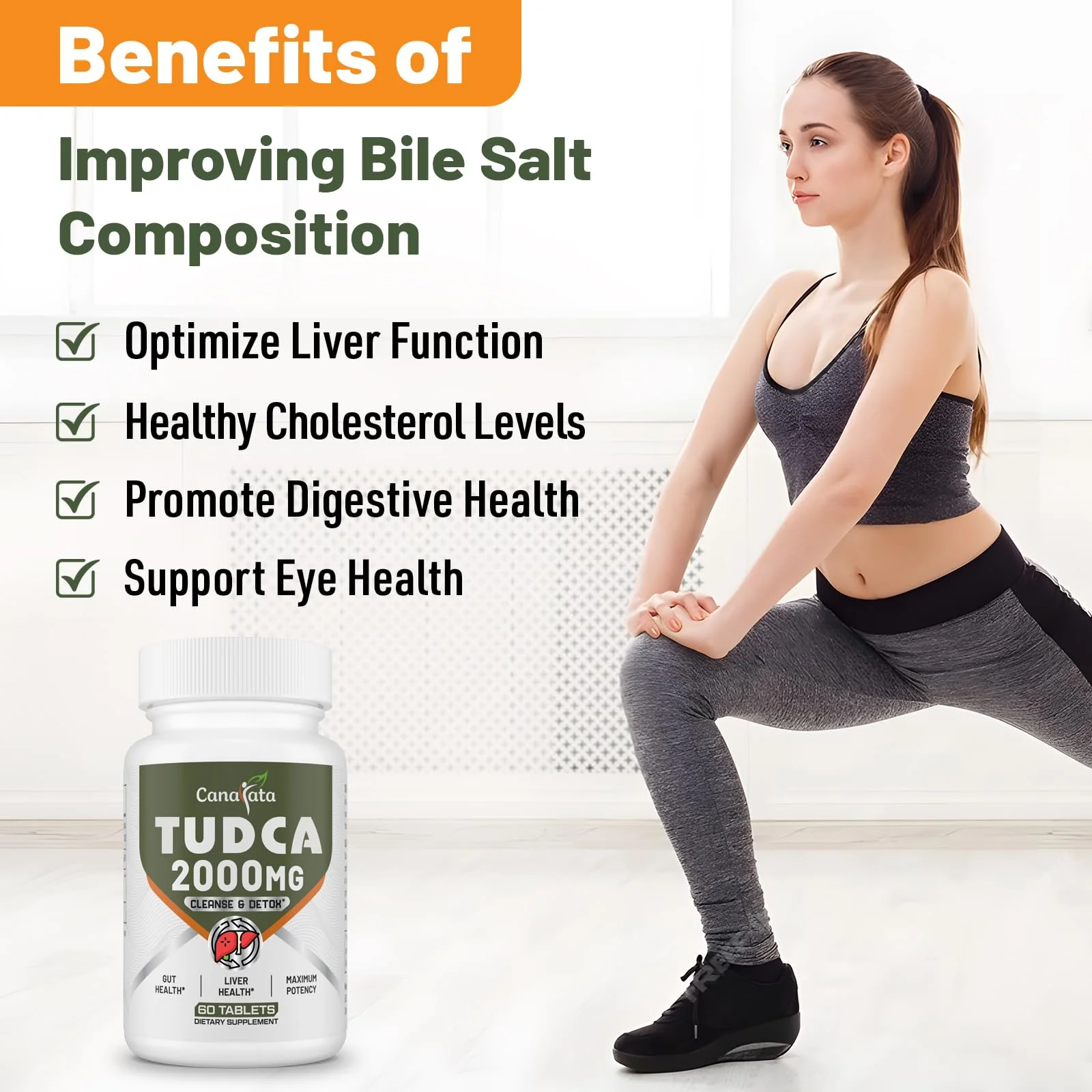 Canarata TUDCA 2000mg – Liver Detox, Bile Salts Support & Liver Health – 60 Day Supply - Image 6