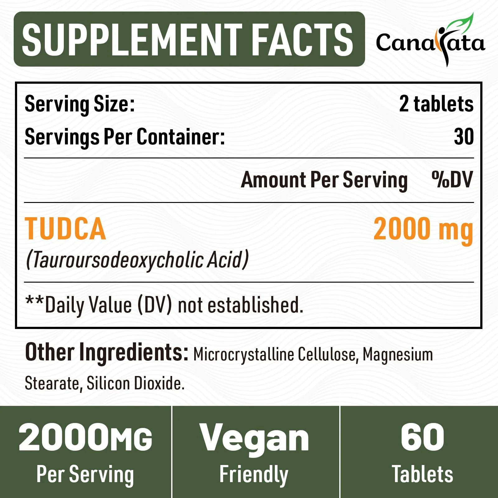 Canarata TUDCA 2000mg – Liver Detox, Bile Salts Support & Liver Health – 60 Day Supply - Image 7