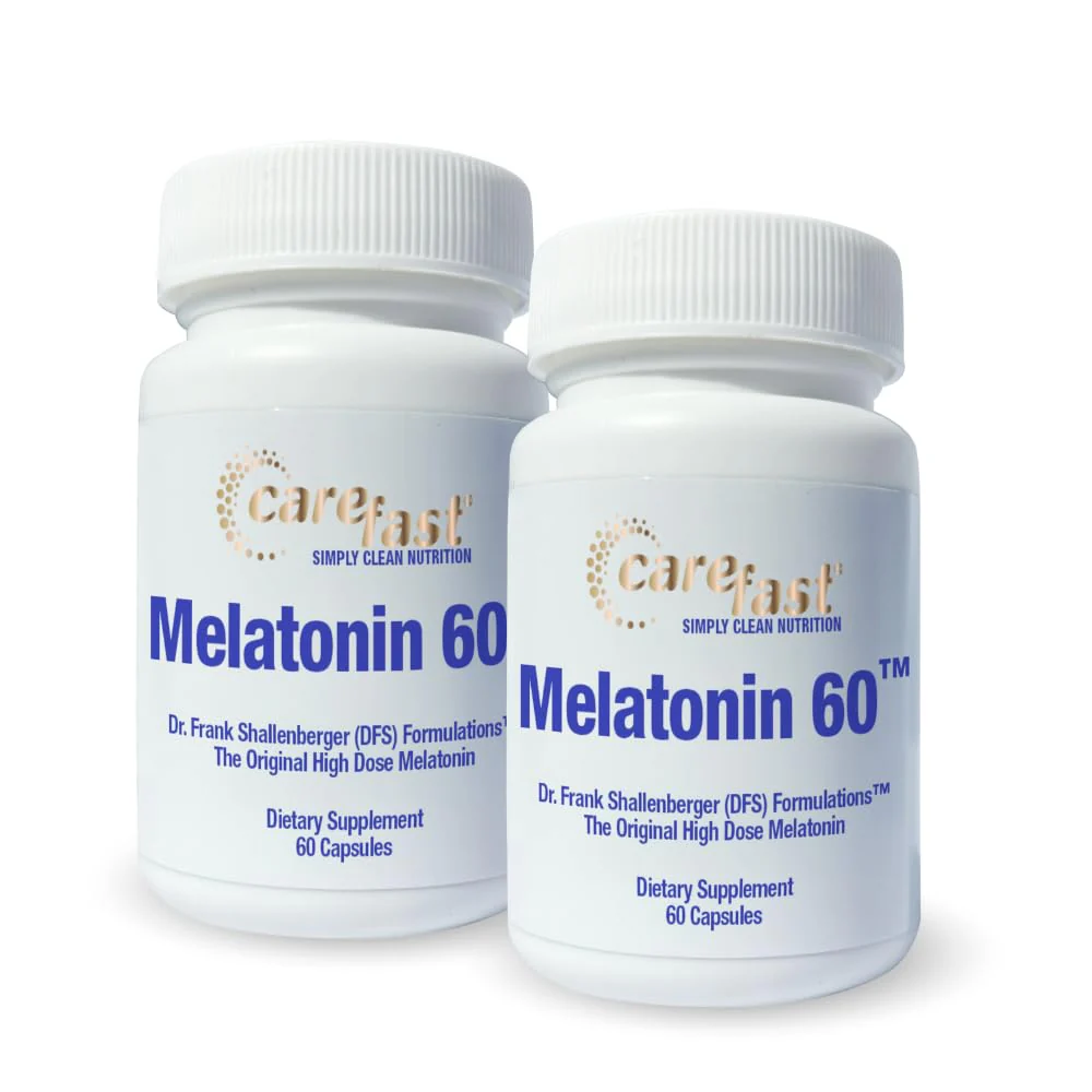 CAREFAST Pure Melatonin 60mg – 120 Capsules | Sleep Aid, Non-Habit Forming