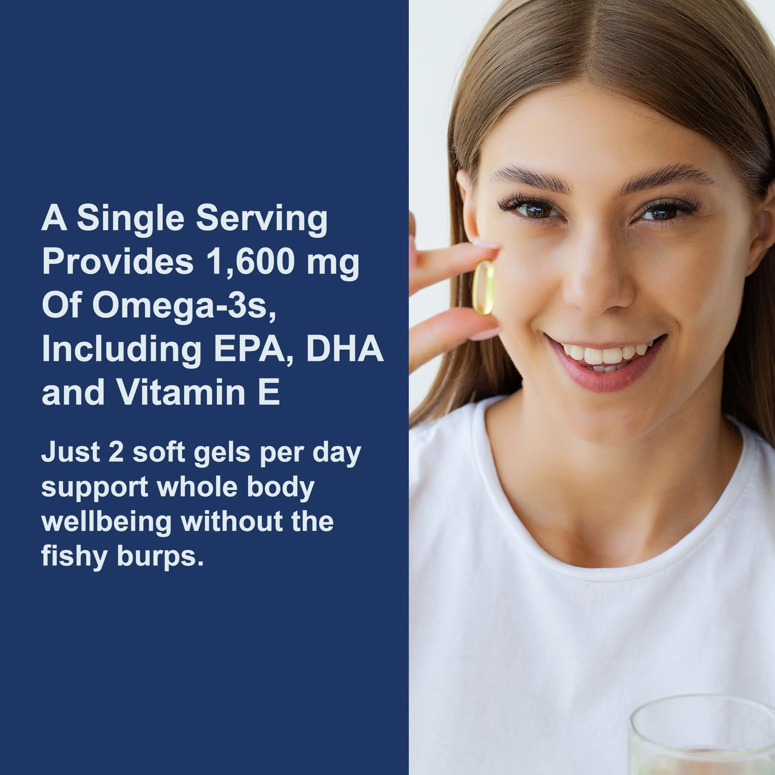 Carlson Elite Omega-3 Gems | 1600 mg EPA+DHA, Wild-Caught Norwegian Lemon Softgels - 130 Softgels - Image 4