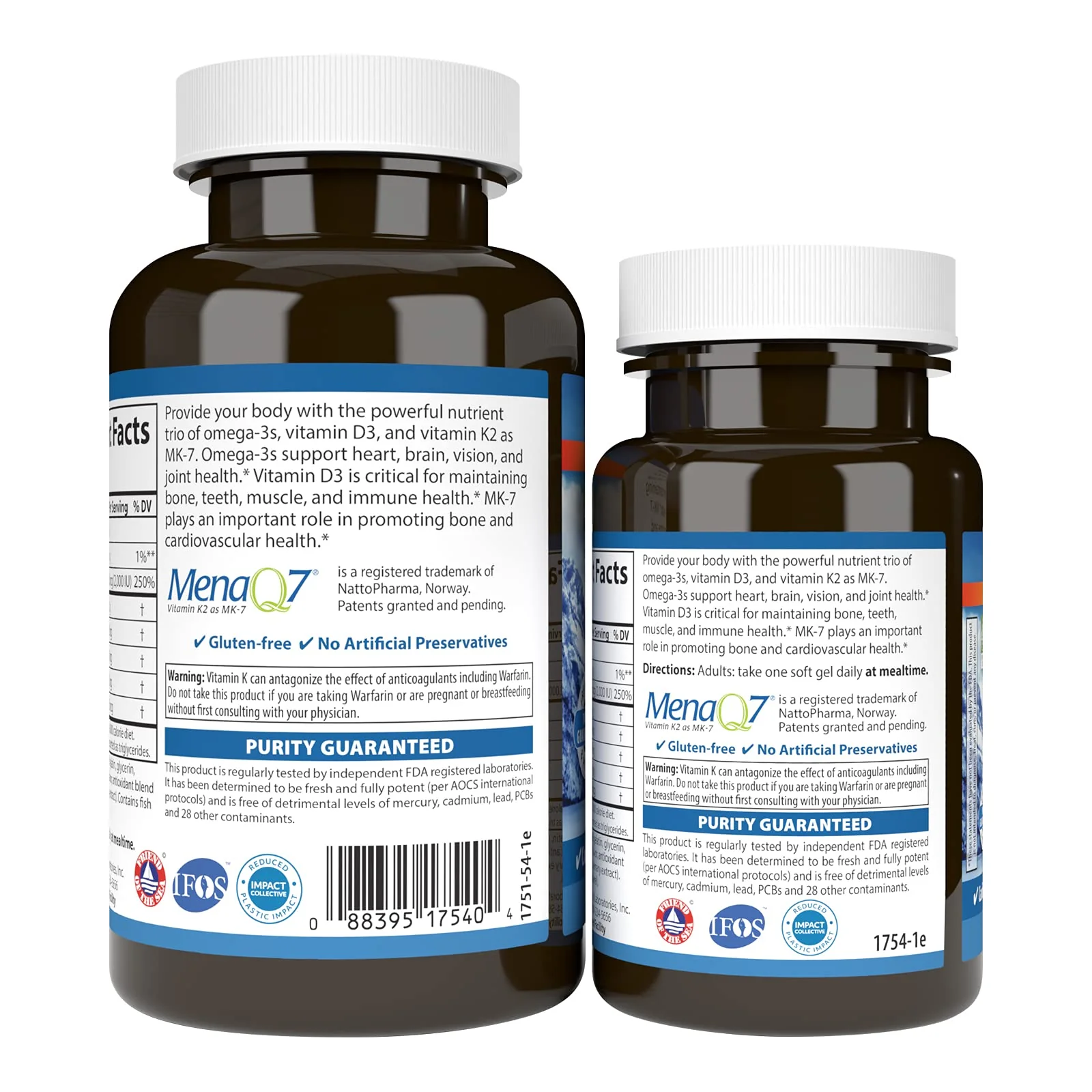 Carlson Elite Omega-3 Plus D & K - 700 mg EPA/DHA + D3 & K2, Lemon | Bone Health & Immune Support - Image 4