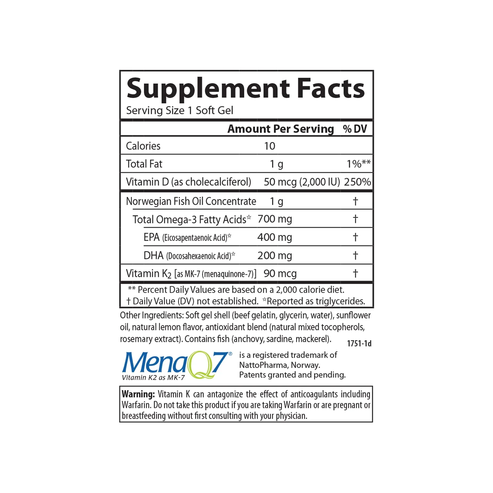 Carlson Elite Omega-3 Plus D & K – 700 mg Omega-3s, D3 & K2, Lemon, 60 Softgels - Image 5