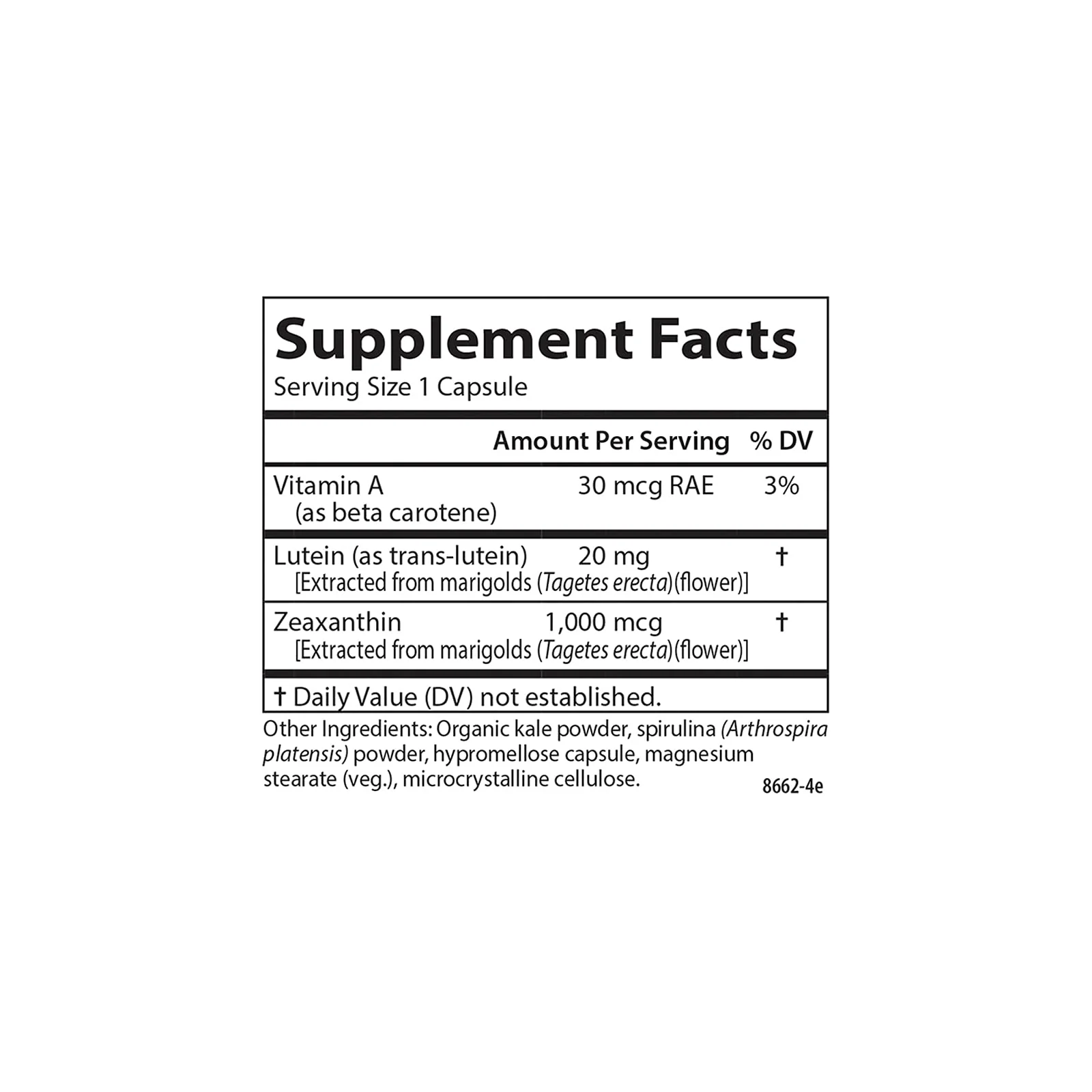 Carlson Lutein & Greens 20 mg - Vision Support & Eye Function - 180 Vegetarian Capsules - Image 4