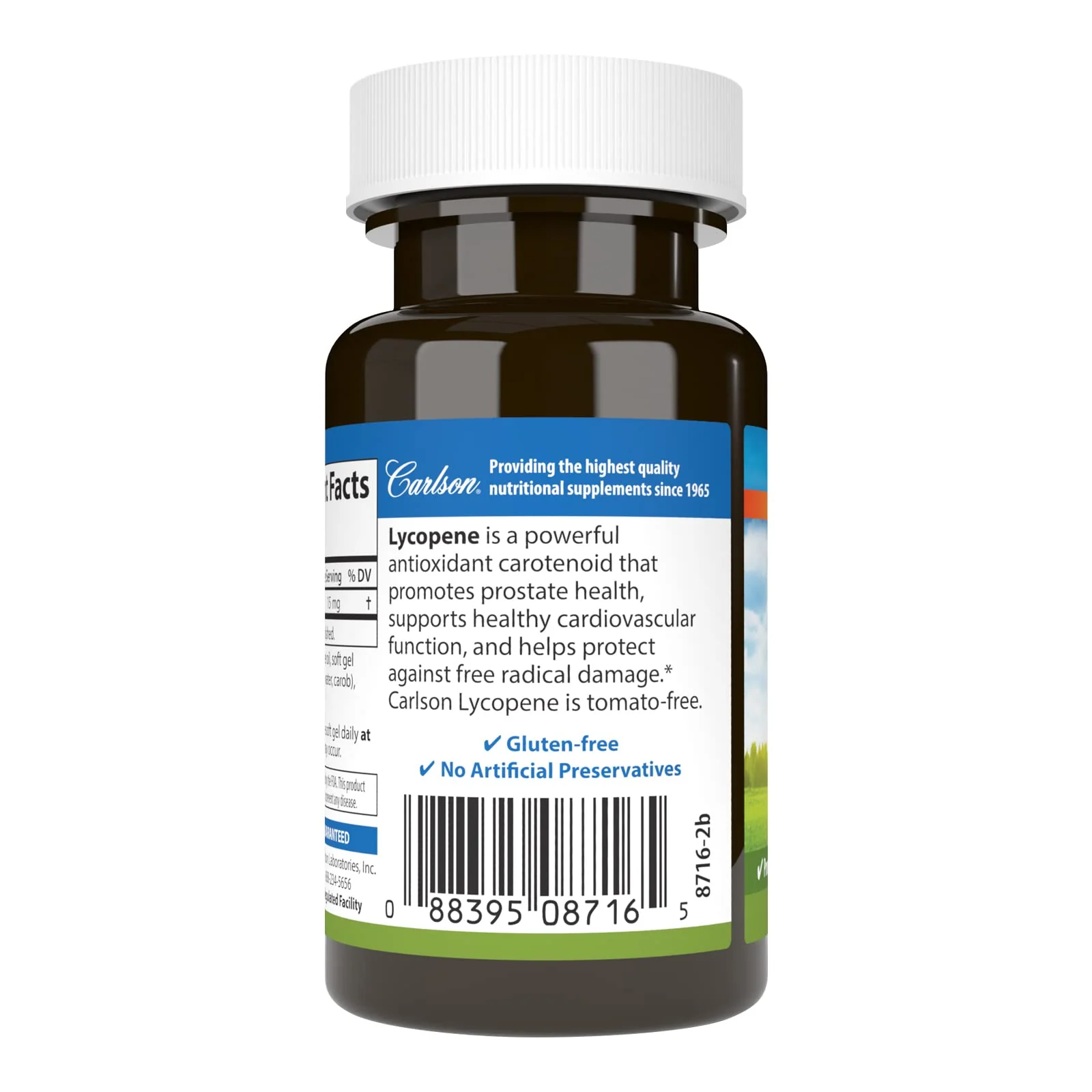 Carlson Lycopene 15 mg – Tomato-Free Prostate Health & Circulation Support (60 Softgels, Pack of 2) - Image 3