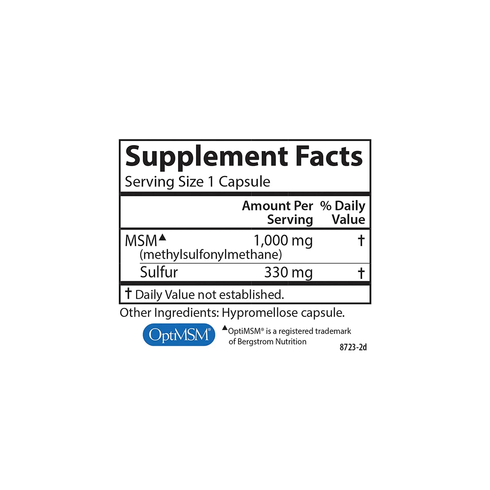 Carlson MSM Sulfur 1000 mg – Superior Bioavailability, Joint Support, Connective Tissue & Healthy Skin | 300 Vegetarian Capsules - Image 4