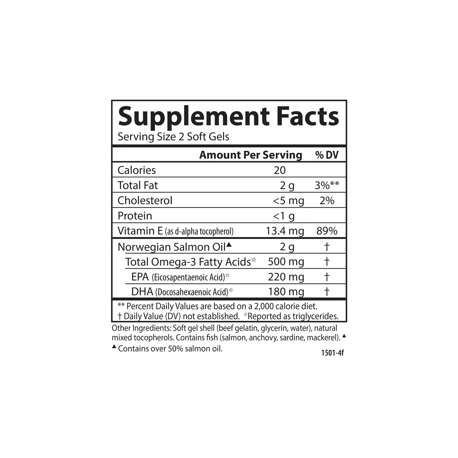 Carlson Salmon Oil 500 mg Omega-3 — Norwegian Wild-Caught, Sustainably Sourced, 180 Softgels - Image 11