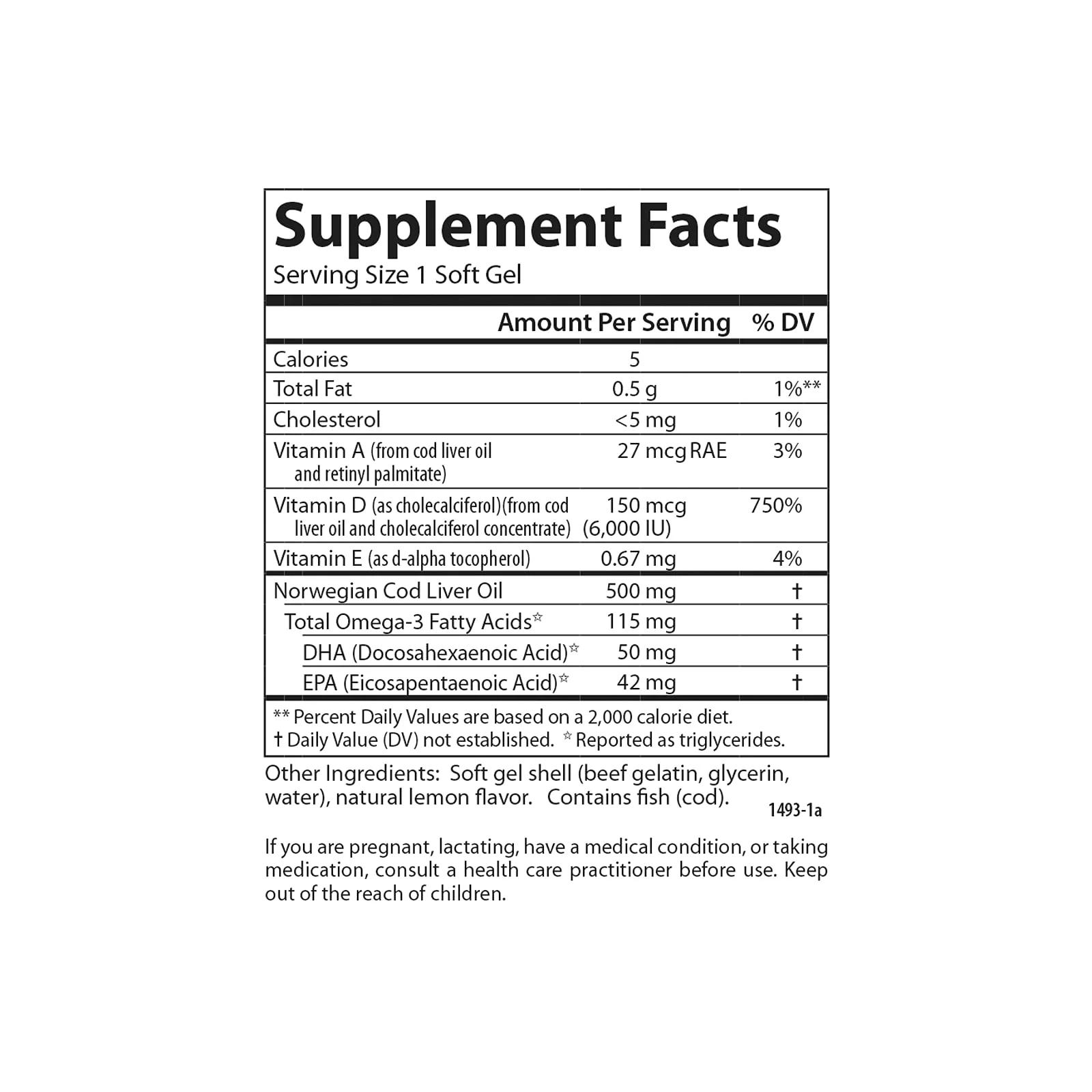 Carlson Solar D Gems: Vitamin D3 6000 IU + Omega-3 (EPA/DHA), Lemon, 360 Softgels - Image 4