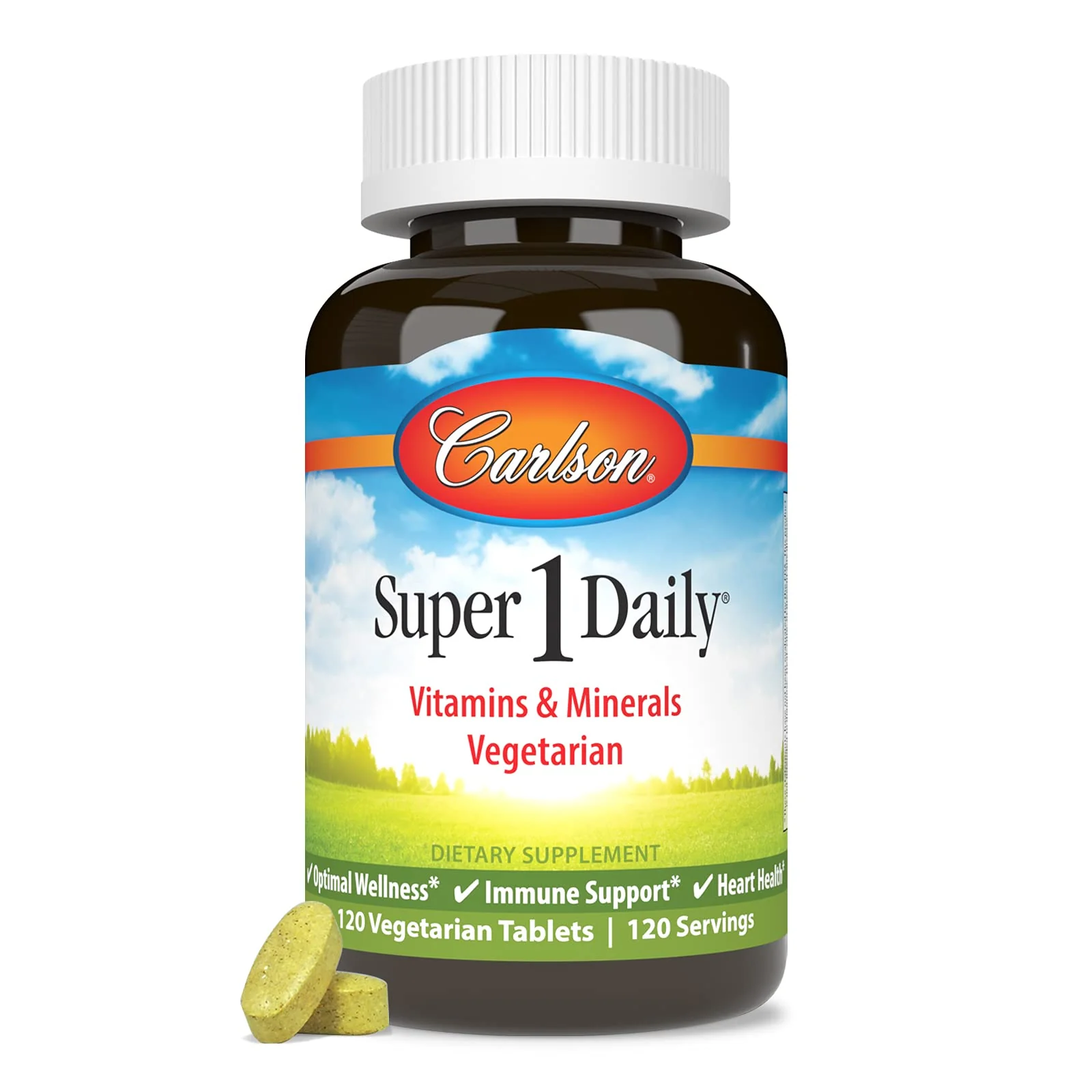 Carlson Super 1 Daily Multivitamin - Vegetarian Formula, 120 Tablets - Image 6