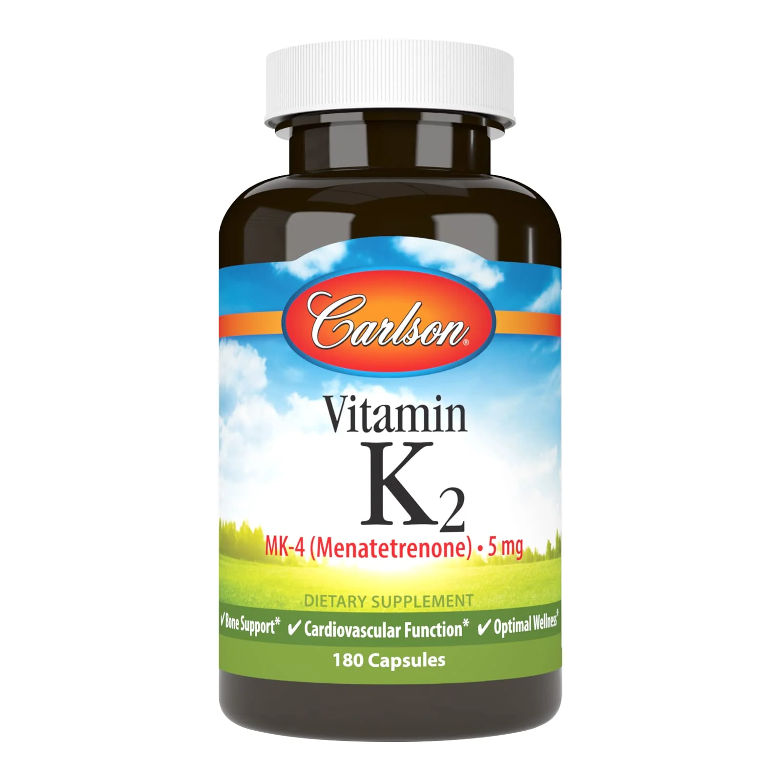 Carlson Vitamin K2 MK-4 (Menatetrenone) - Soy-Free, 180 Capsules | Bone & Heart Health - Image 7