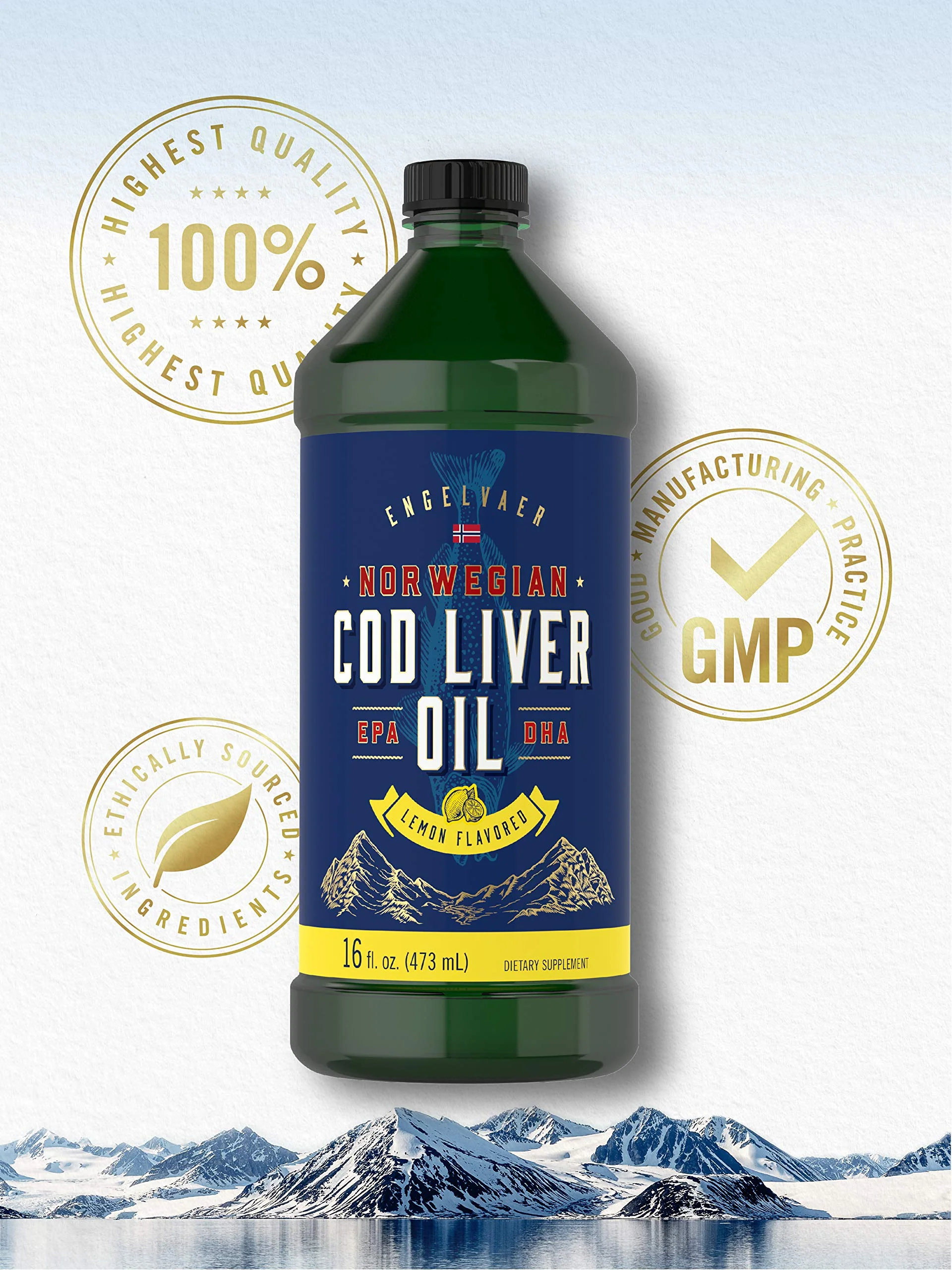 Carlyle Cod Liver Oil Liquid Lemon | 16 oz x3 Bottles | Norwegian, Gluten Free, Non-GMO - Image 5