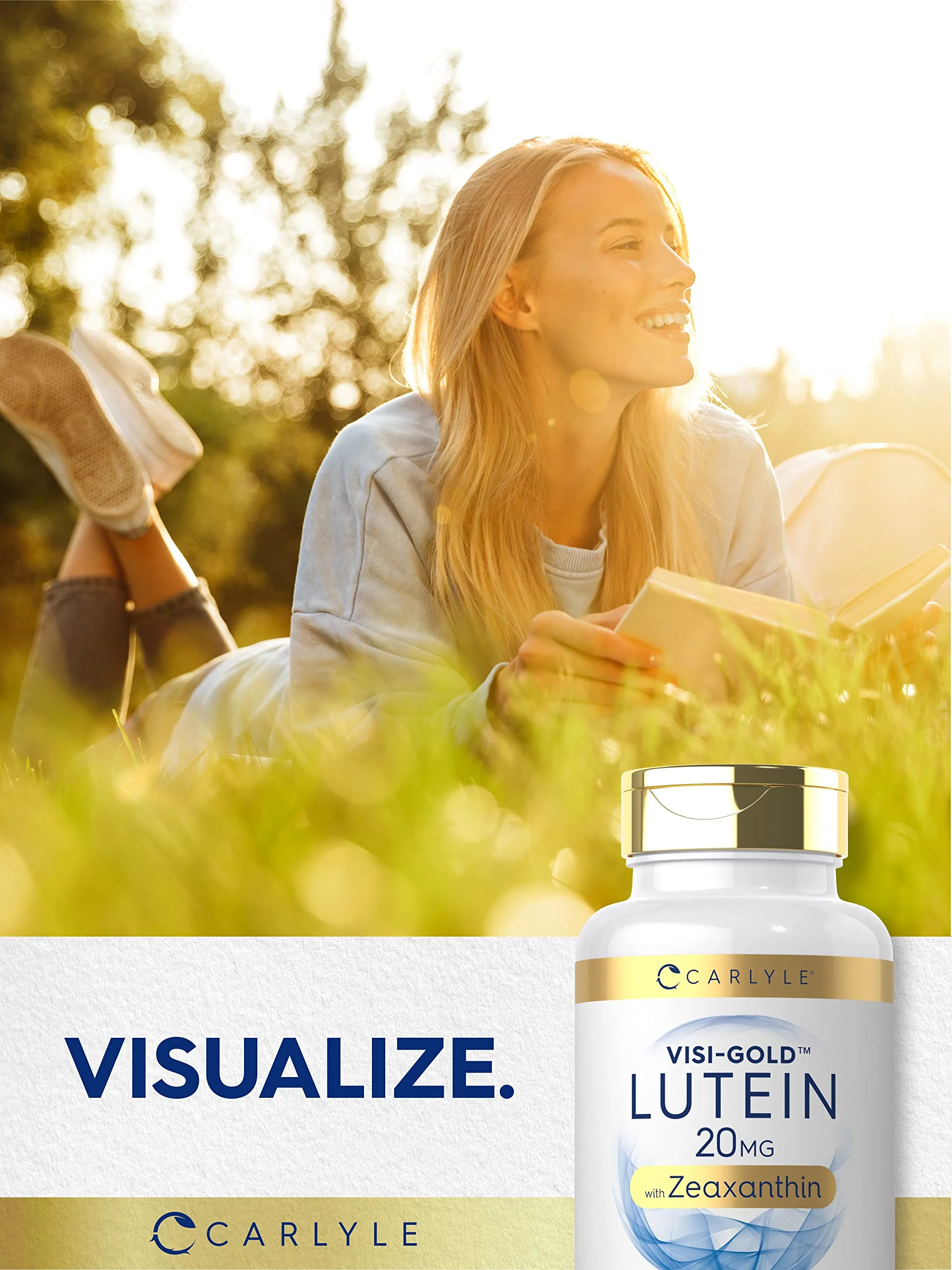 Carlyle Lutein & Zeaxanthin 20mg - 300 Softgels - Eye Health Vitamins - Pack of 2 - Non-GMO, Gluten Free - Image 6