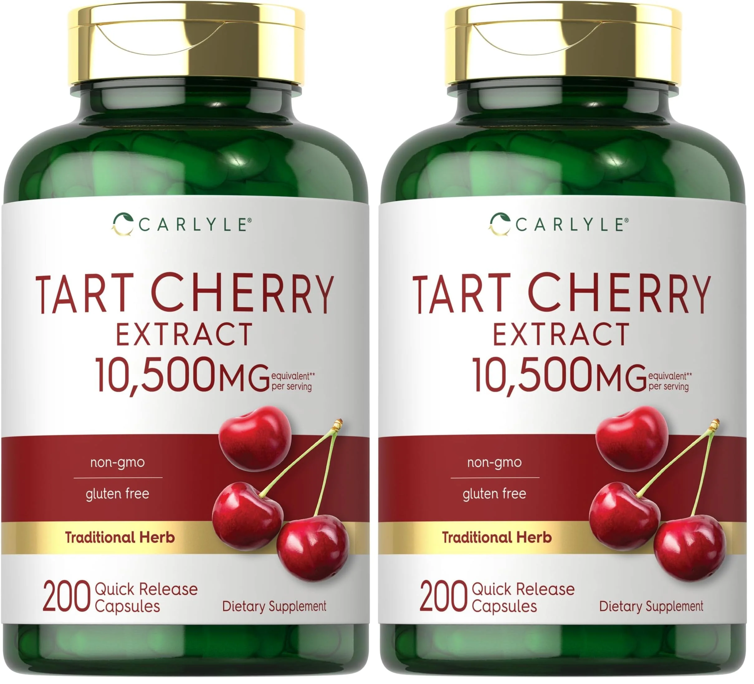 Carlyle Tart Cherry Capsules – 10,500mg, Pack of 2 | Non-GMO, Gluten Free | Tart Cherry Juice Extract - Image 9