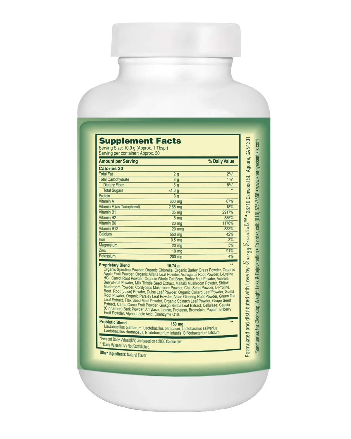Catie's Organic Greens – Vegan, Non-GMO Green Superfood (12 oz, 30 Servings) - Image 2