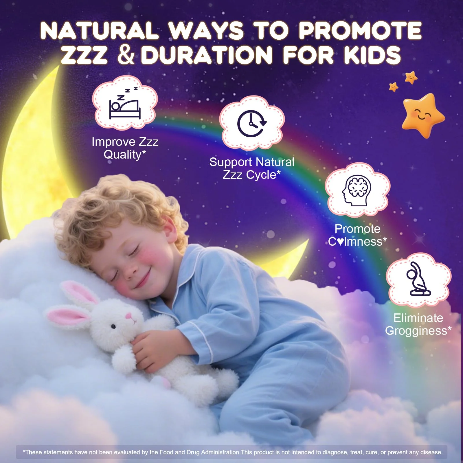 CEECISEE Magnesium Gummies for Kids 4+ | Organic Chewable Magnesium with B6, D3, Zinc + L-Theanine | Zzz Aid - Image 3