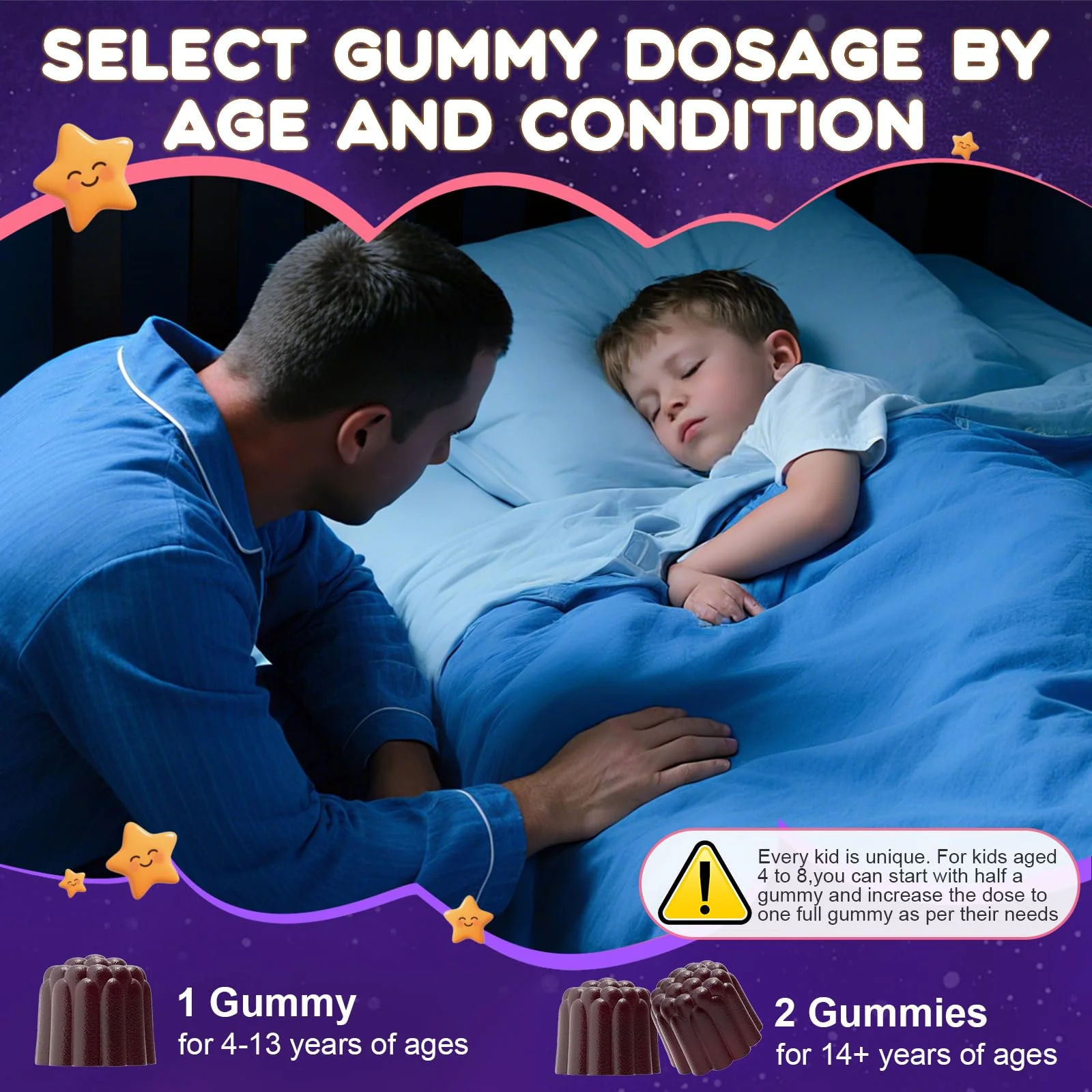 CEECISEE Magnesium Gummies for Kids 4+ | Organic Chewable Magnesium with B6, D3, Zinc + L-Theanine | Zzz Aid - Image 6