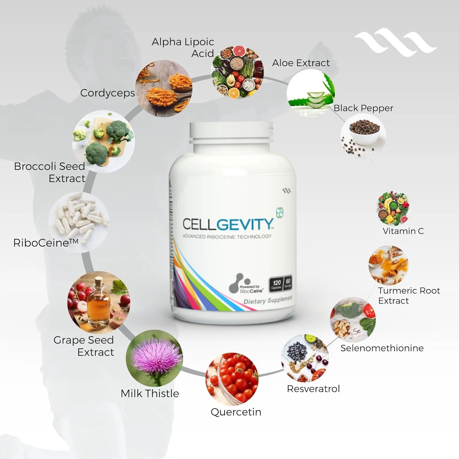 Cellgevity: Advanced RiboCeine Glutathione Support — 120 Veg Capsules (Pack of 2) - Image 4