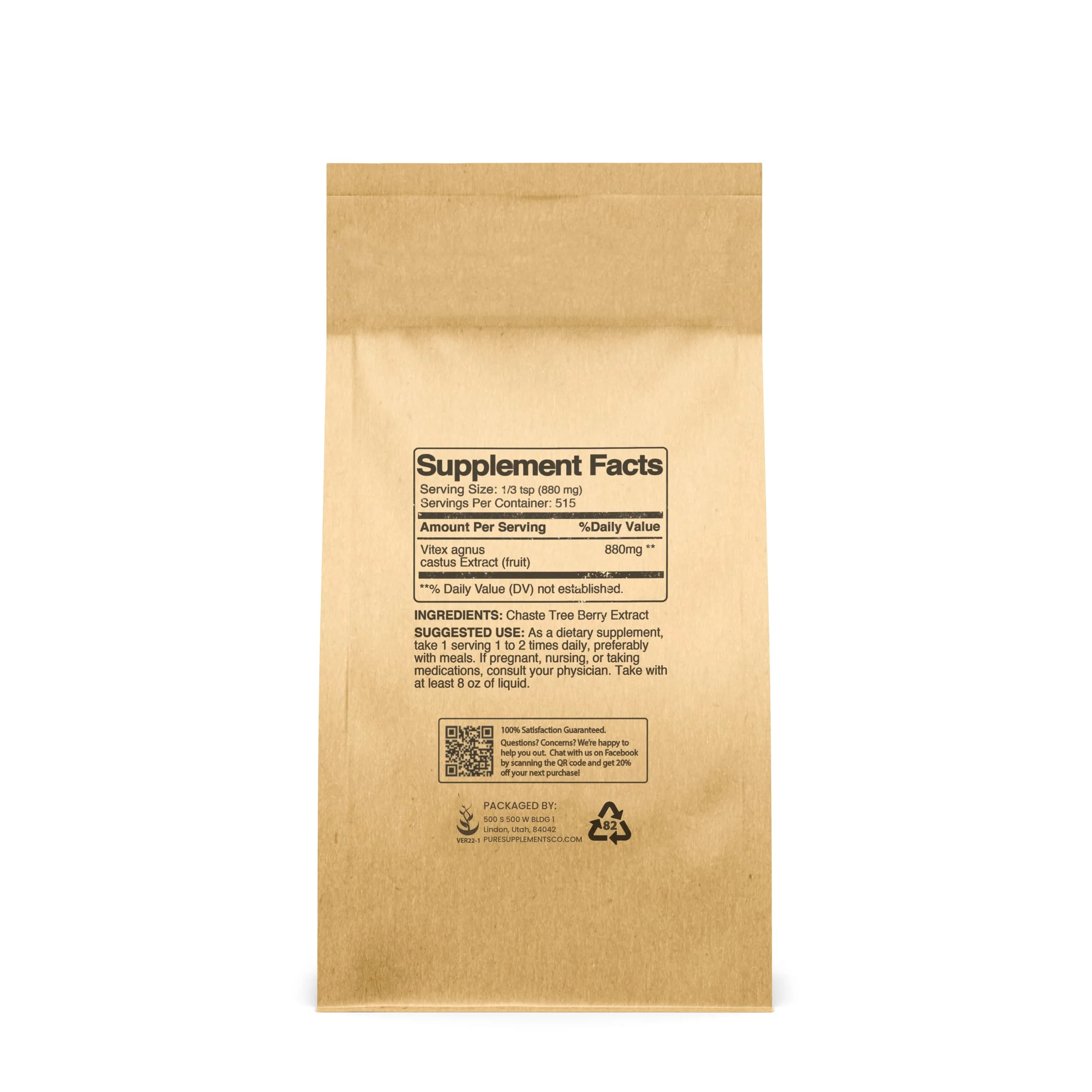 Chasteberry Extract 1lb | Pure Original Ingredients, Vitex Agnus-Castus, Non-GMO (Pack of 2) - Image 2