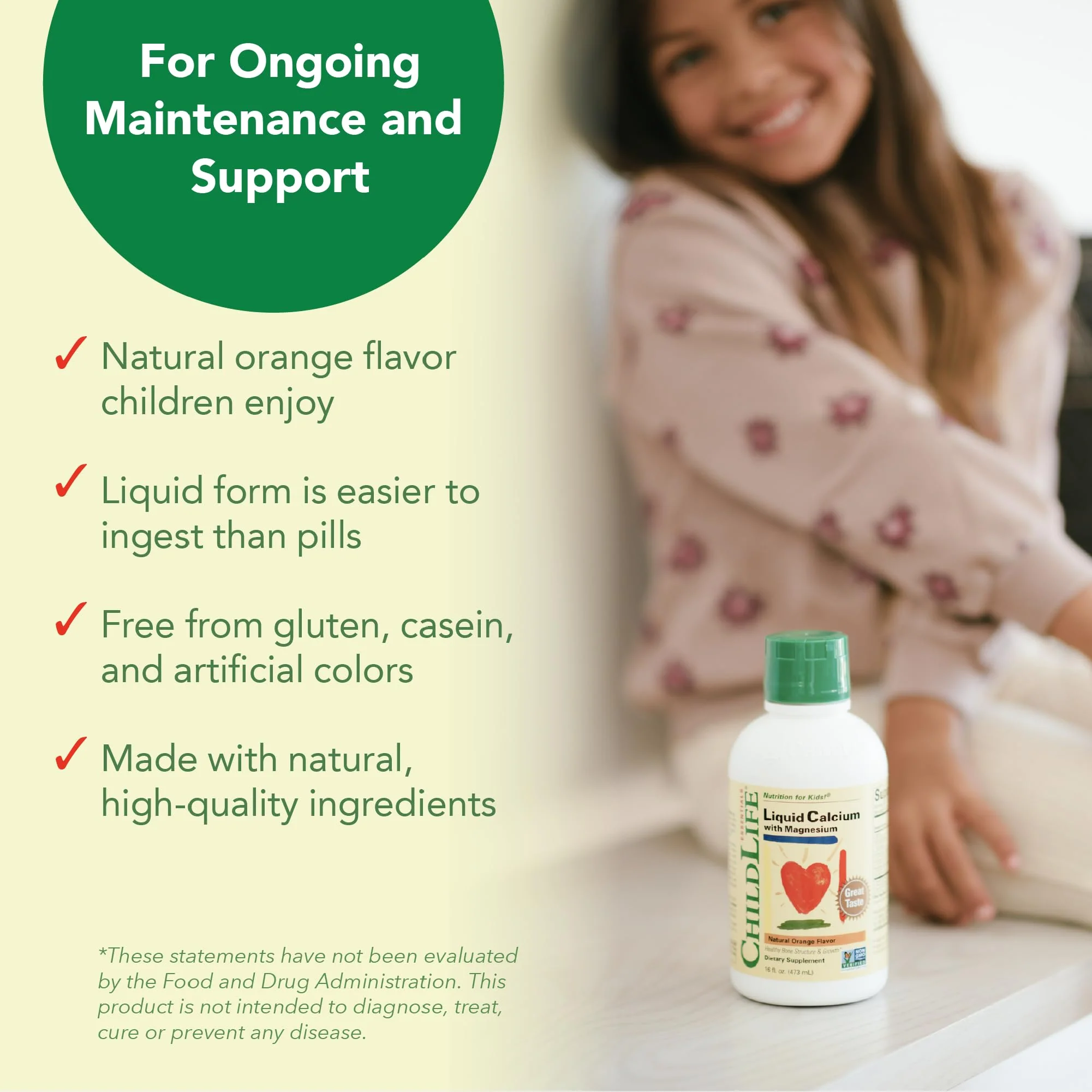 ChildLife Essentials Liquid Calcium for Kids with Magnesium, Zinc, and Vitamin D3 – Orange Flavor, 16 fl oz (3 Pack) - Image 6