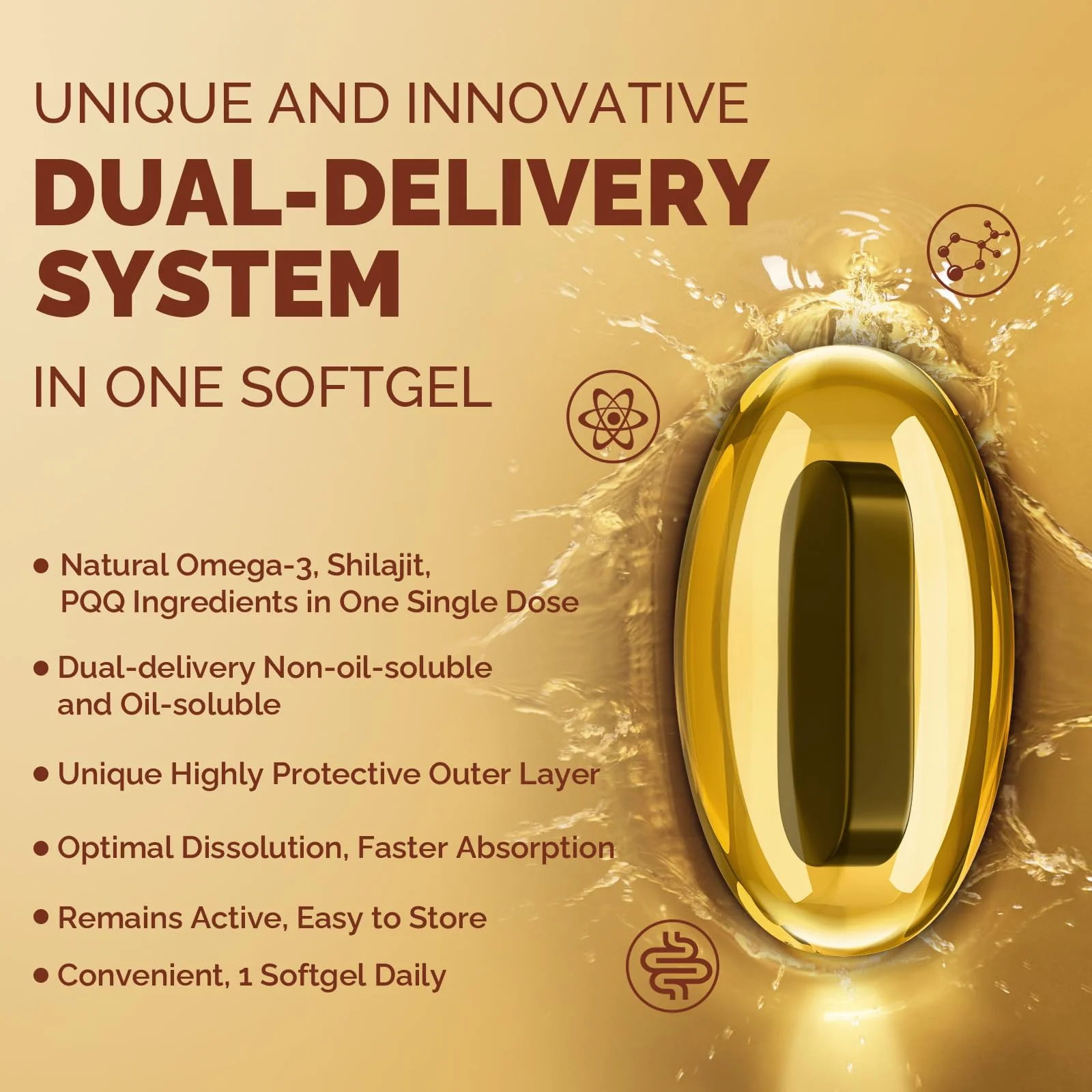 Ciaceae Ubiquinol CoQ10 600 mg Softgels with Omega-3 & Shilajit + PQQ – Dual-Delivery CoQ10 for Energy, Heart & Brain | 60 Servings - Image 11