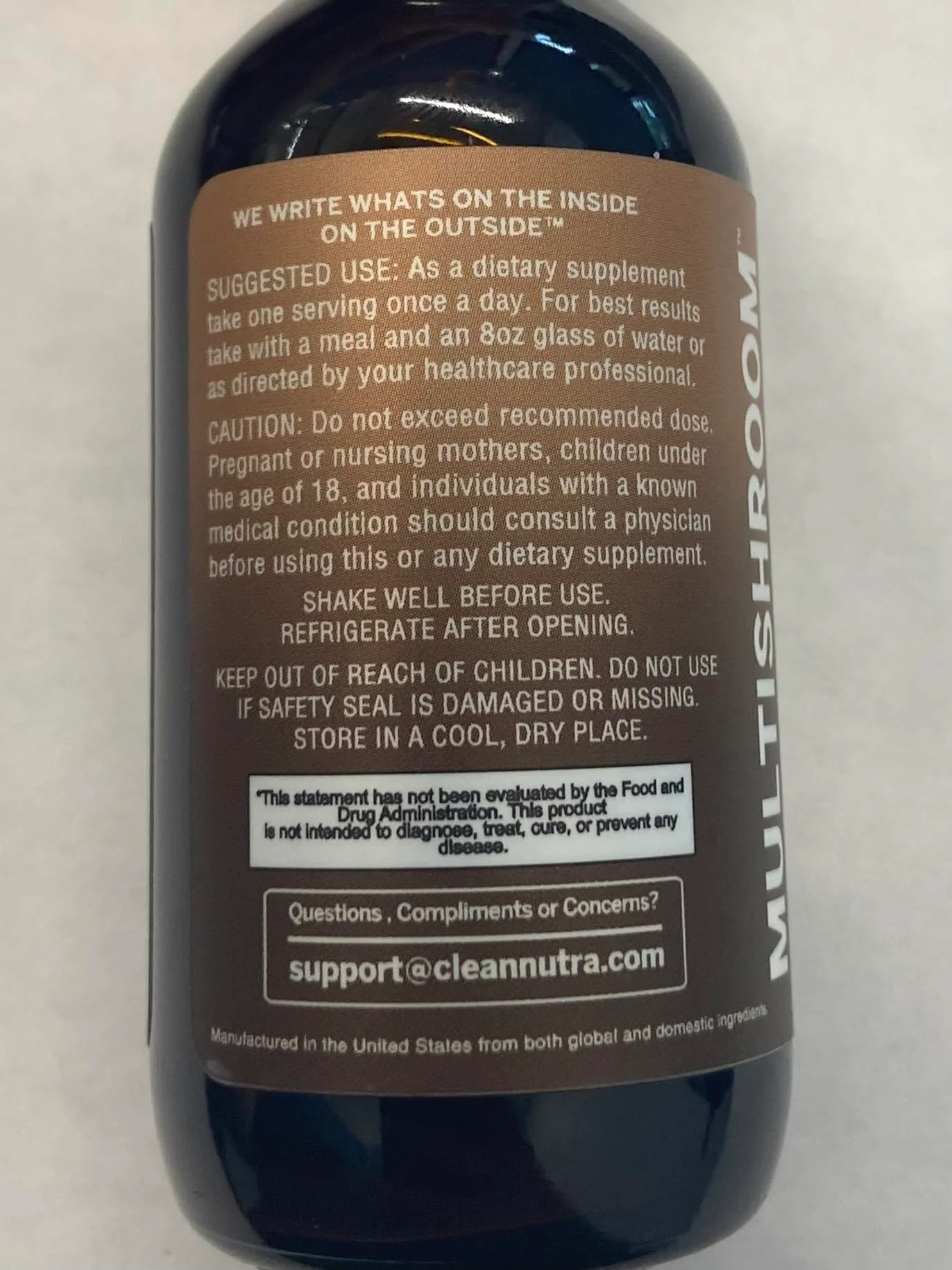 Clean Nutra Mushroom Liquid Drops | Lions Mane, Cordyceps, Reishi & Turkey Tail - Image 7