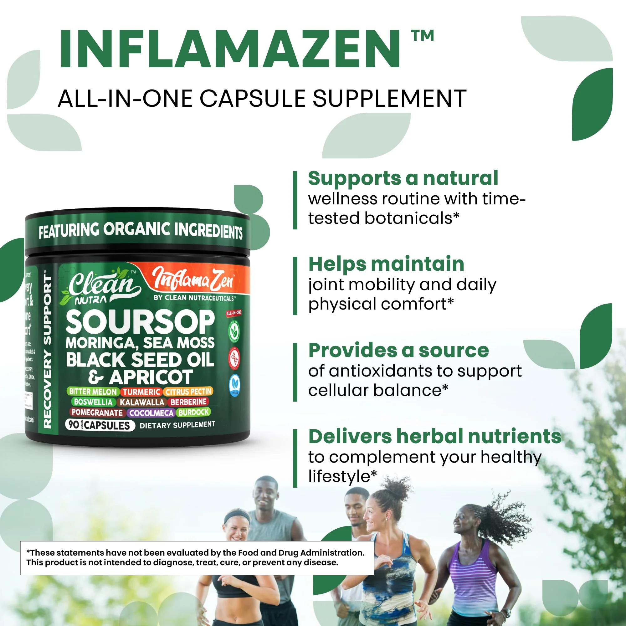 Clean Nutra Soursop Supplement with Moringa, Sea Moss & Berberine - Image 6