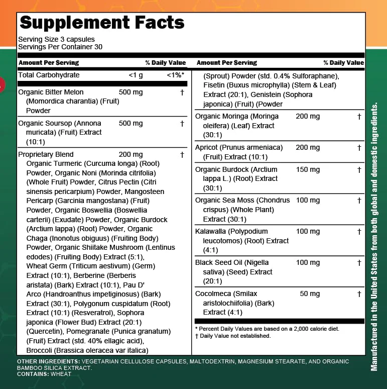Clean Nutra Soursop Supplement with Moringa, Sea Moss & Berberine - Image 8