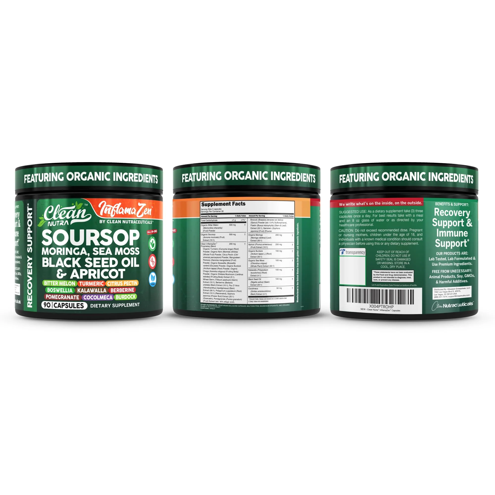 Clean Nutra Soursop Supplement with Moringa, Sea Moss & Berberine - Image 9