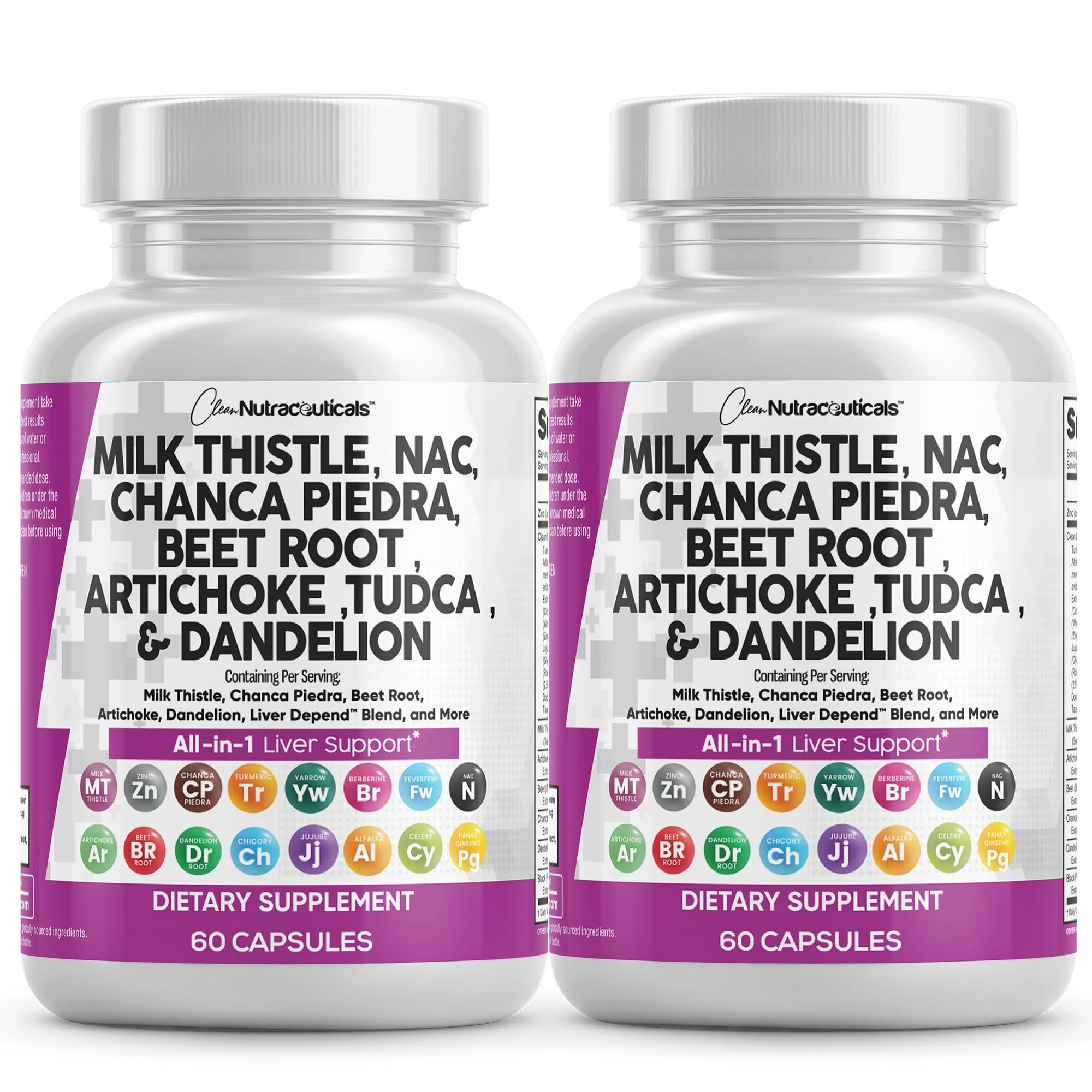 Clean Nutraceuticals Liver Defend 28-in-1 – Milk Thistle, NAC, Chanca Piedra & TUDCA, 2 Pack - Image 10