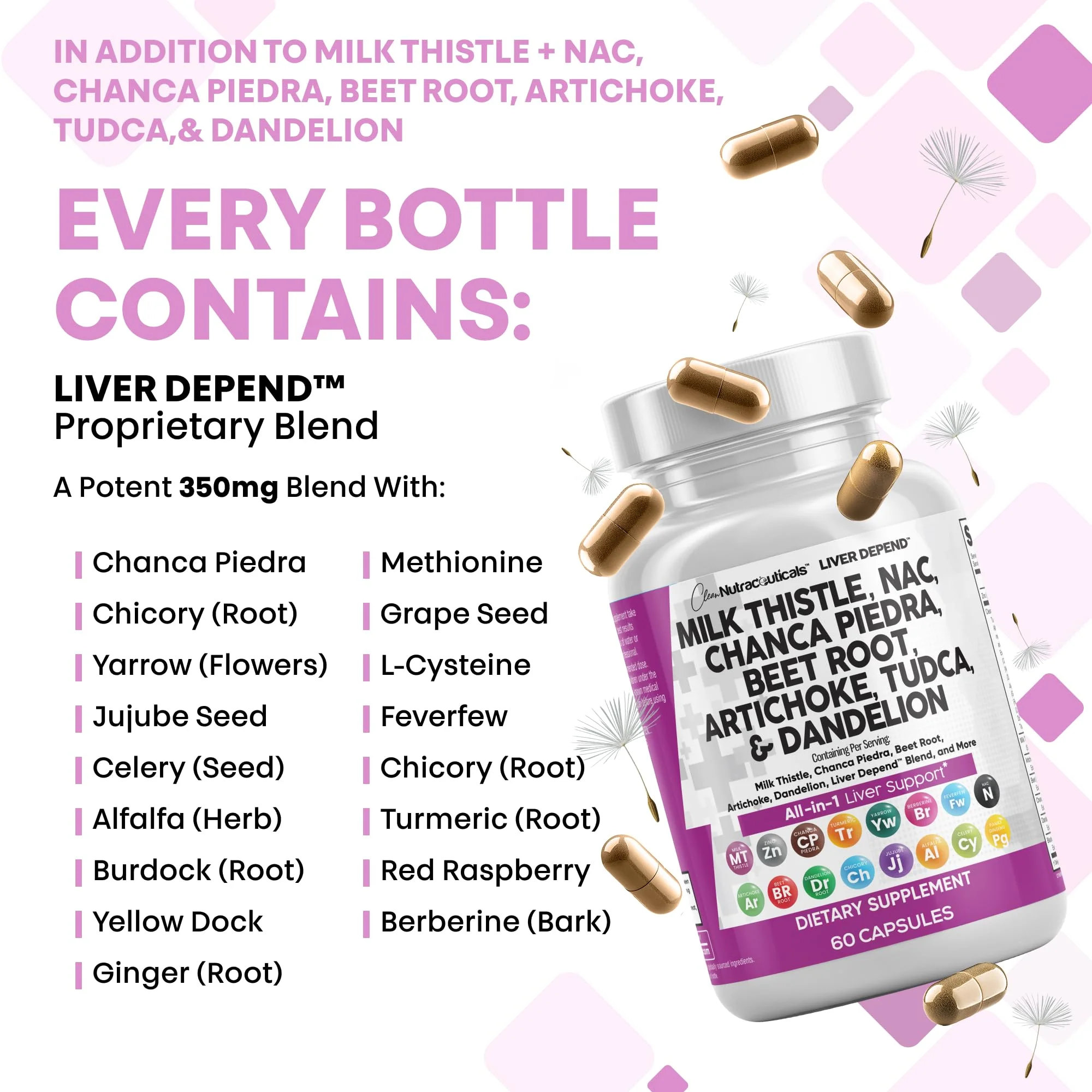 Clean Nutraceuticals Liver Defend 28-in-1 – Milk Thistle, NAC, Chanca Piedra & TUDCA, 2 Pack - Image 16