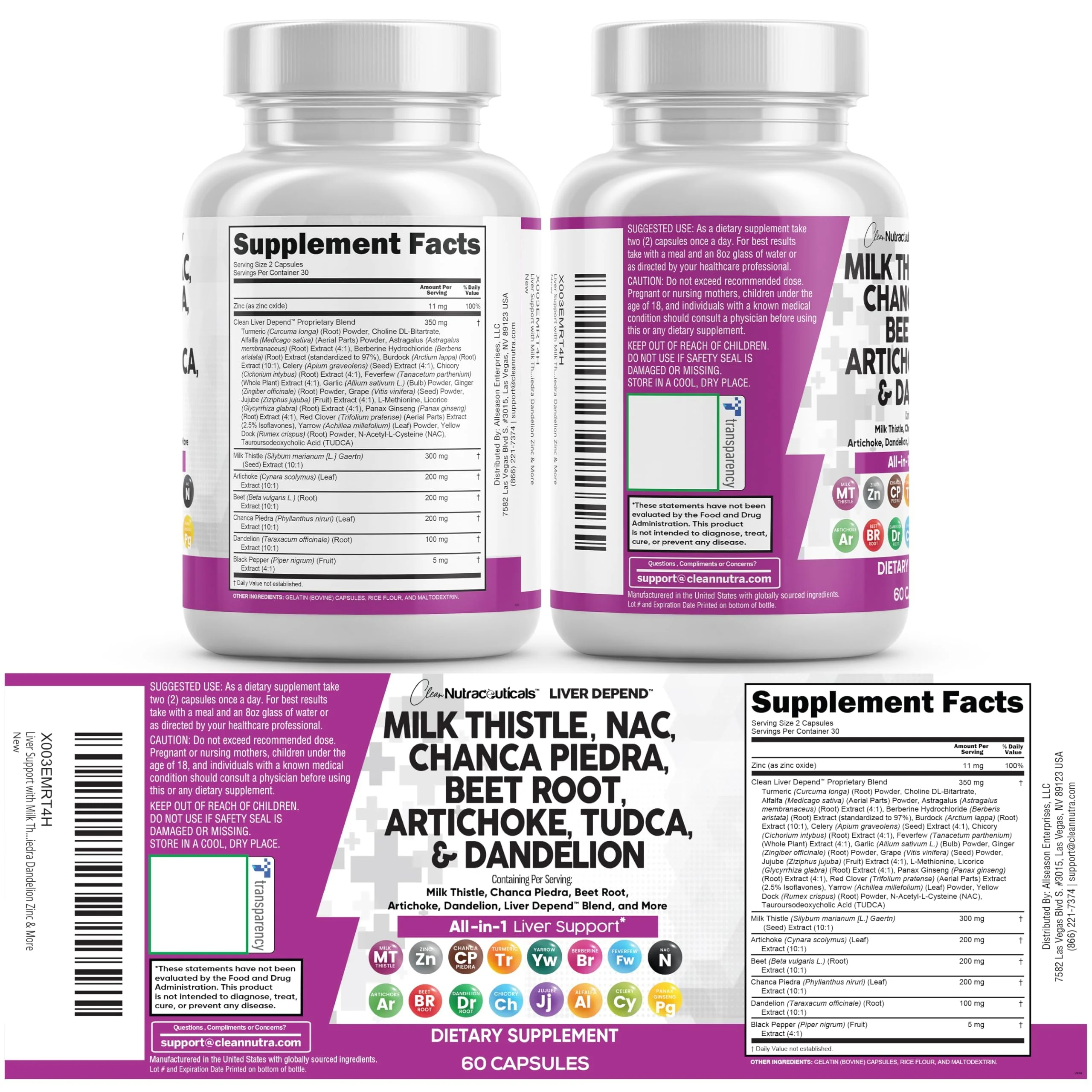 Clean Nutraceuticals Liver Defend 28-in-1 – Milk Thistle, NAC, Chanca Piedra & TUDCA, 2 Pack - Image 18