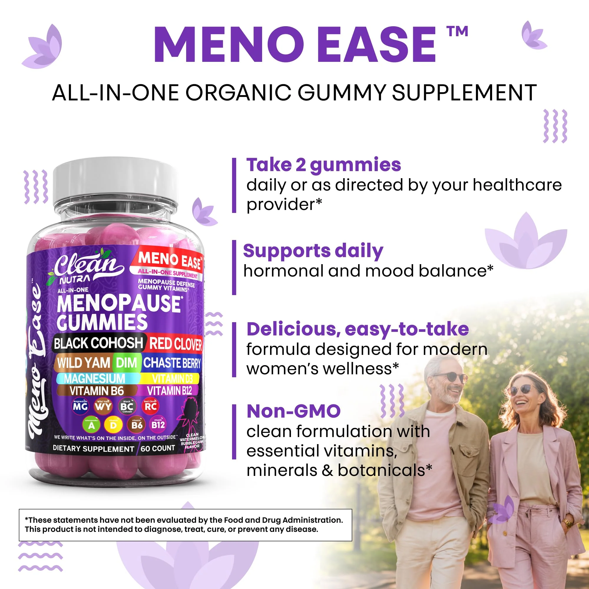 Clean Nutraceuticals Menopause Gummies for Women – Hormone Balance & Night Sweat Support - Image 15