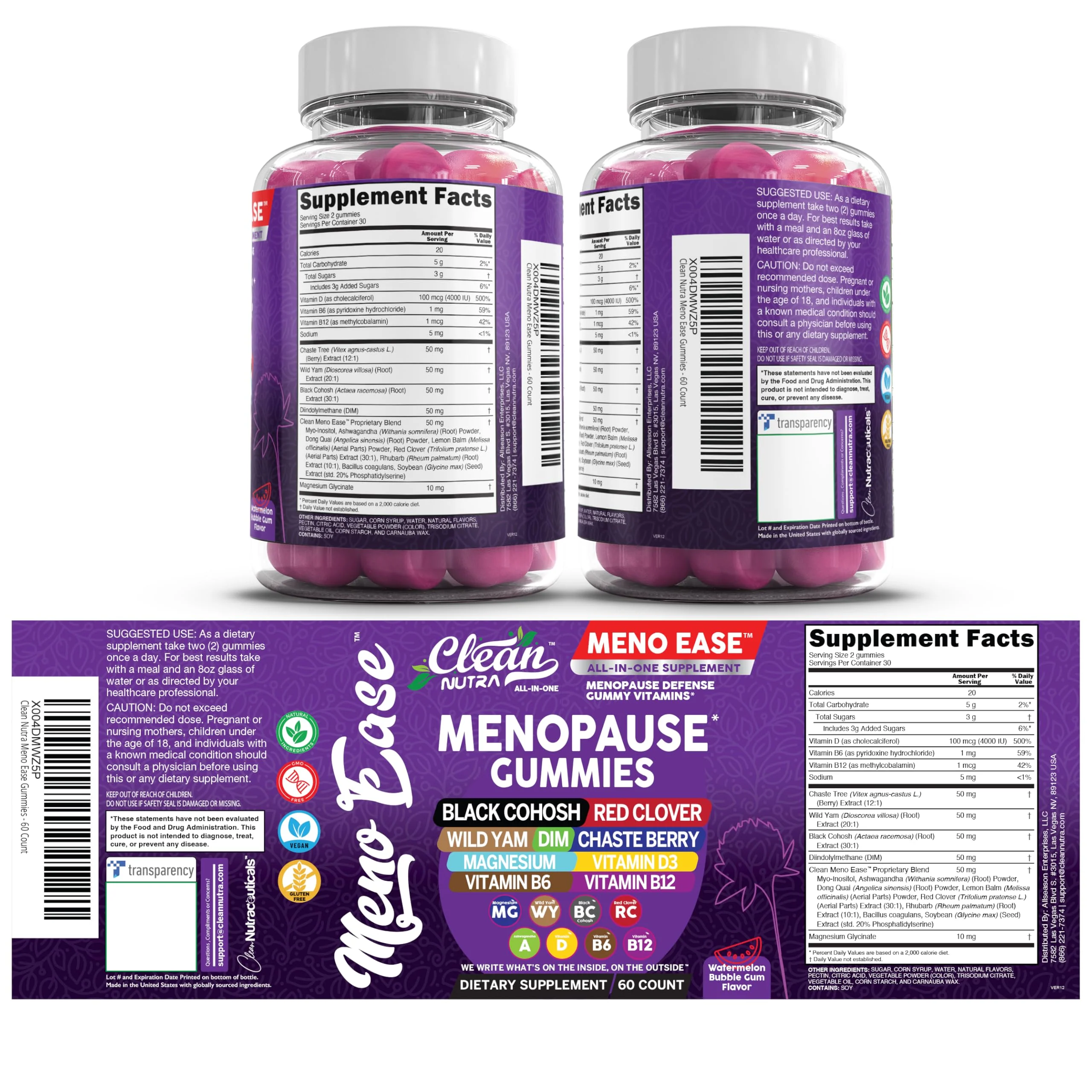 Clean Nutraceuticals Menopause Gummies for Women – Hormone Balance & Night Sweat Support - Image 18
