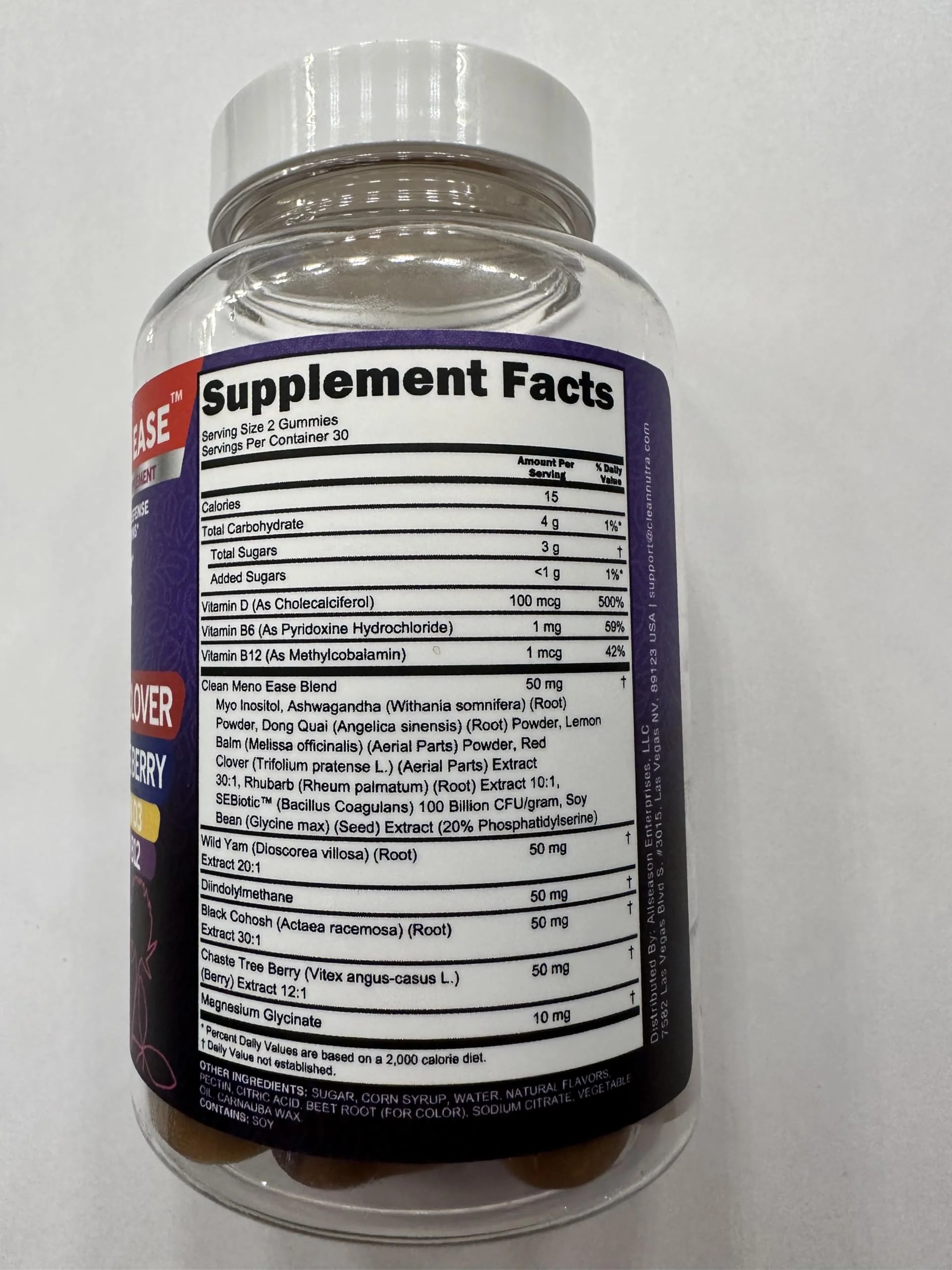 Clean Nutraceuticals Menopause Gummies for Women – Hormone Balance & Night Sweat Support - Image 3