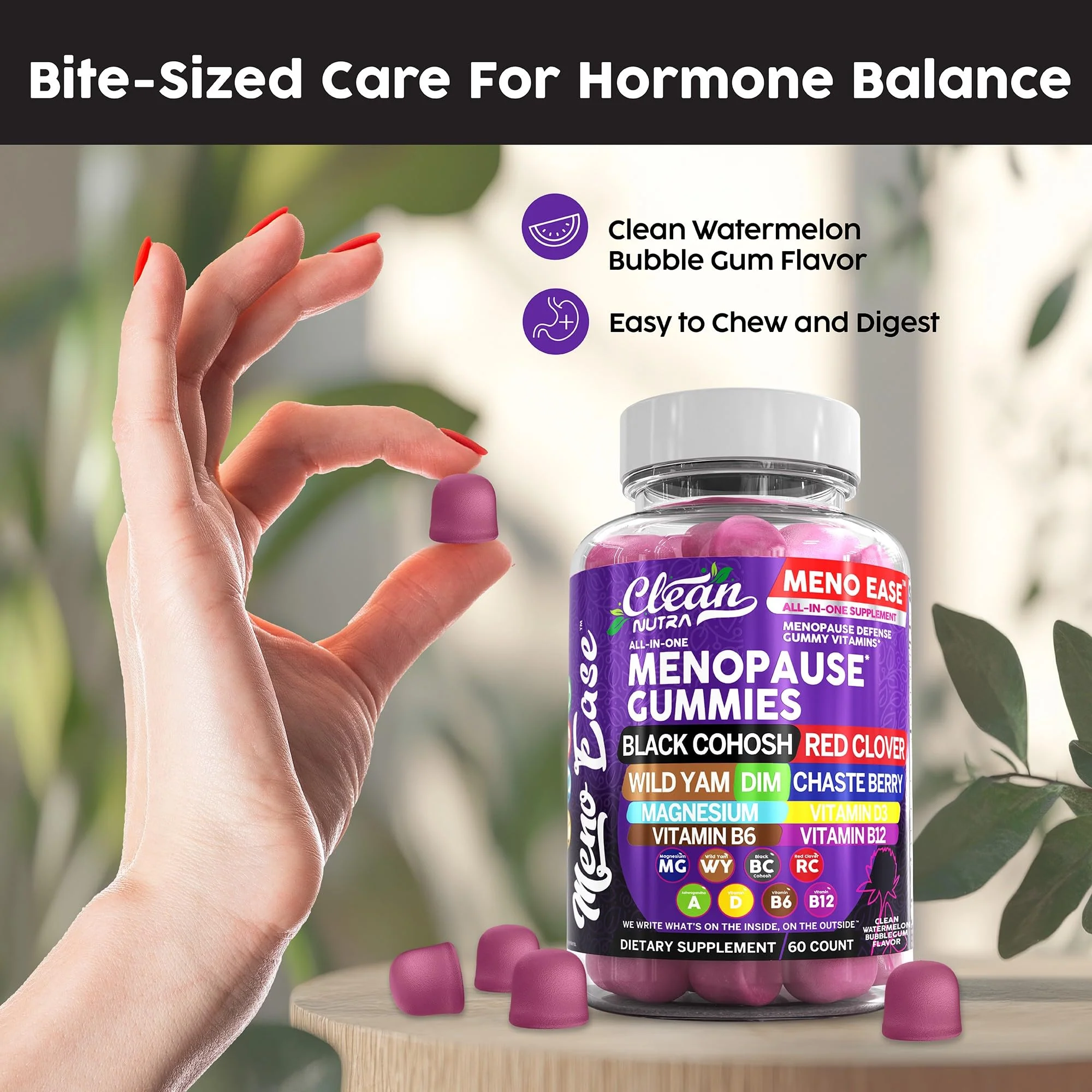 Clean Nutraceuticals Menopause Gummies for Women – Hormone Balance & Night Sweat Support - Image 7